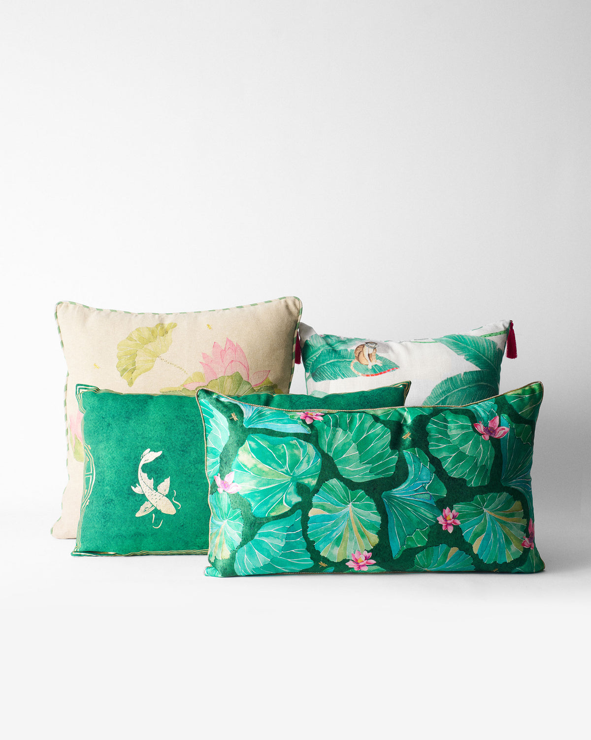 Dancing Koi Cushion Cover
