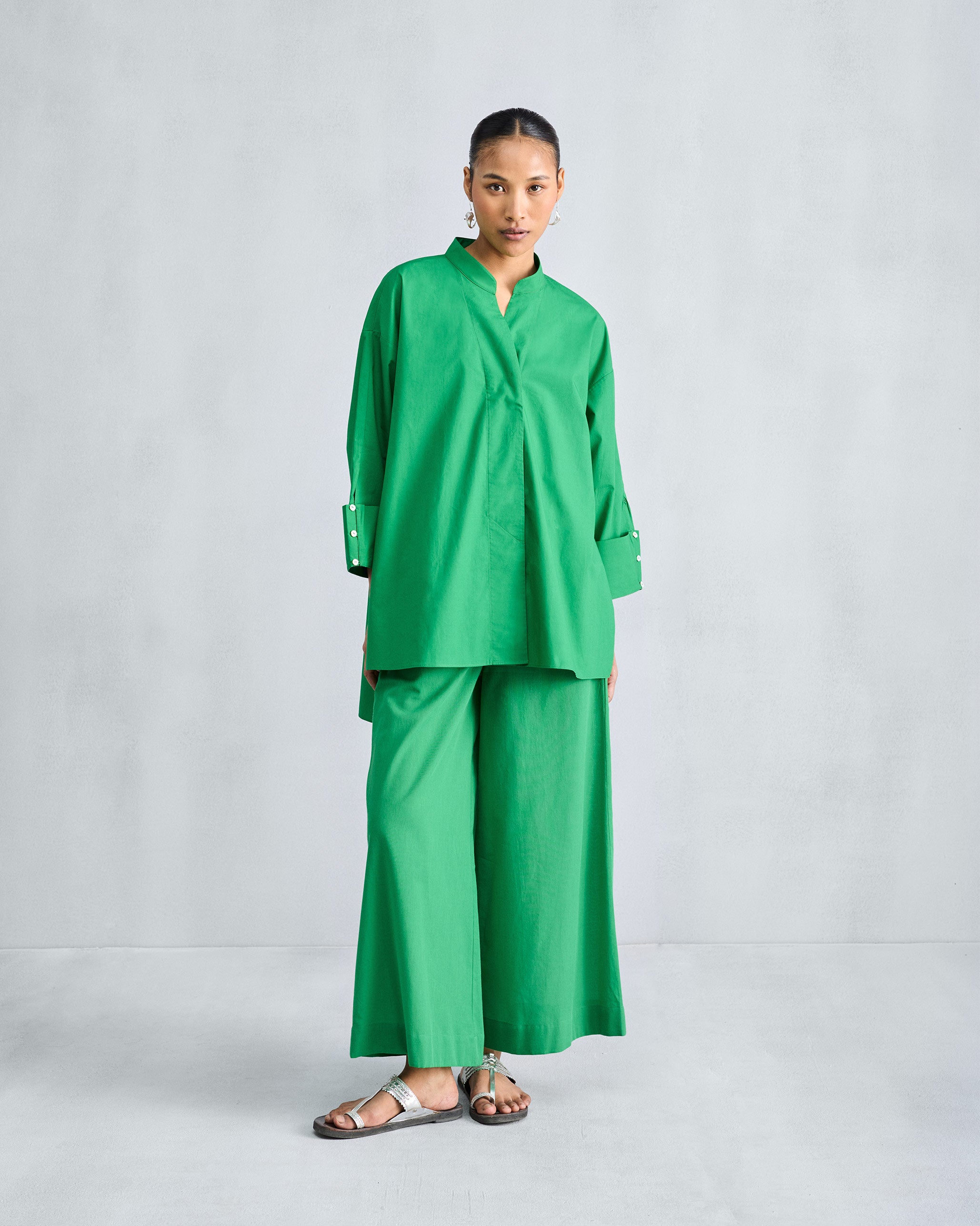 The Cirrus Shirt Set- Green