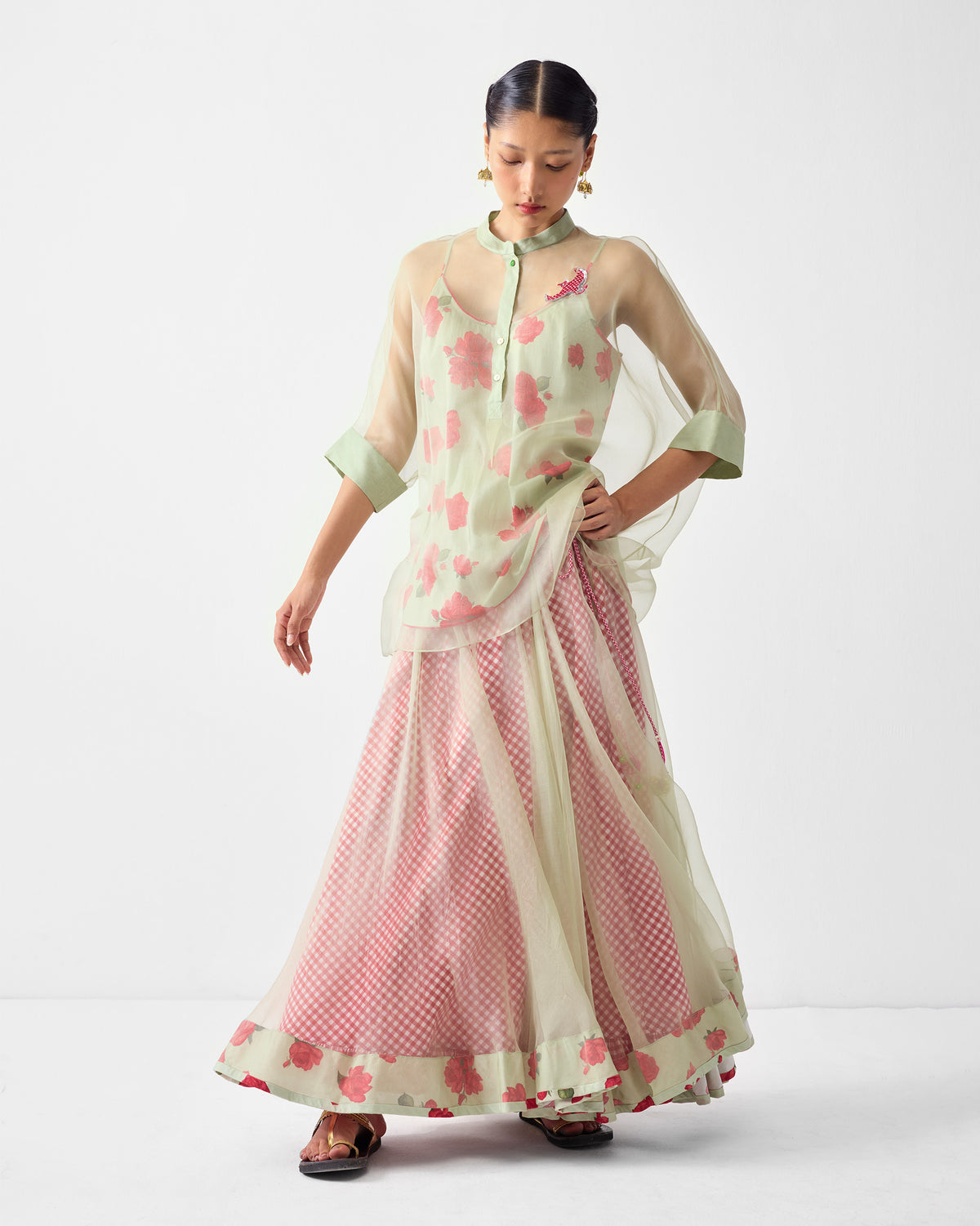 Jaisalmer Shirt with Slip - Mint