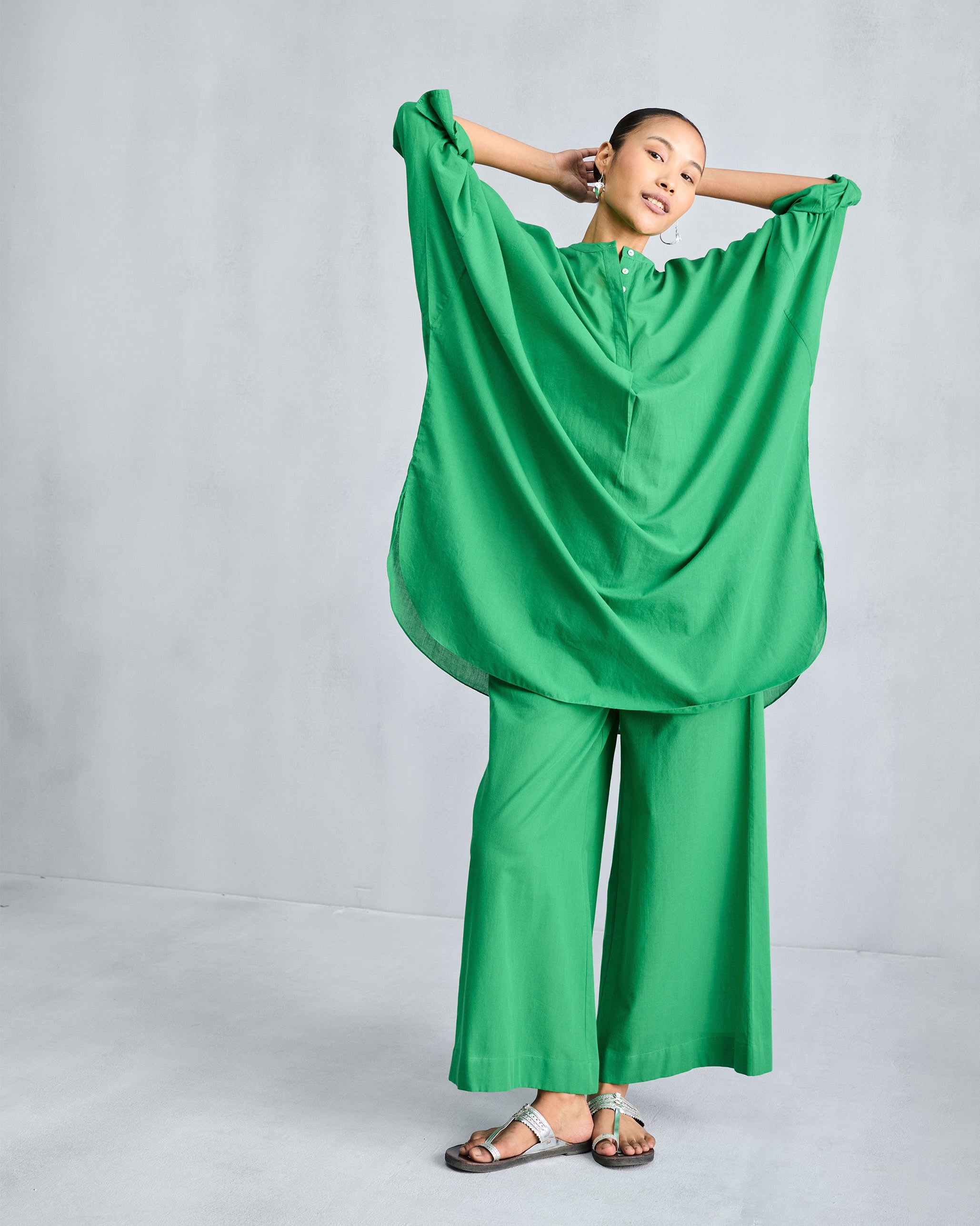 The Lazy Sunday Tunic Set - Green