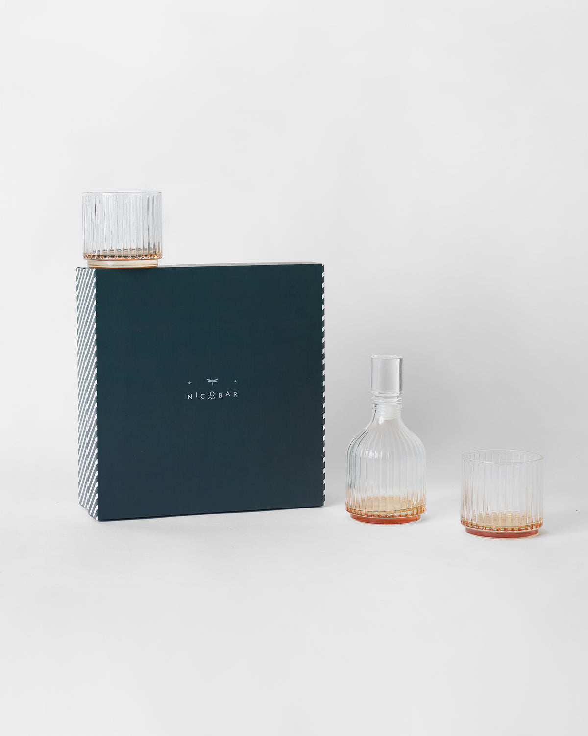 Tarang Bar Gift Set - Glass & Decanter - Set of 3