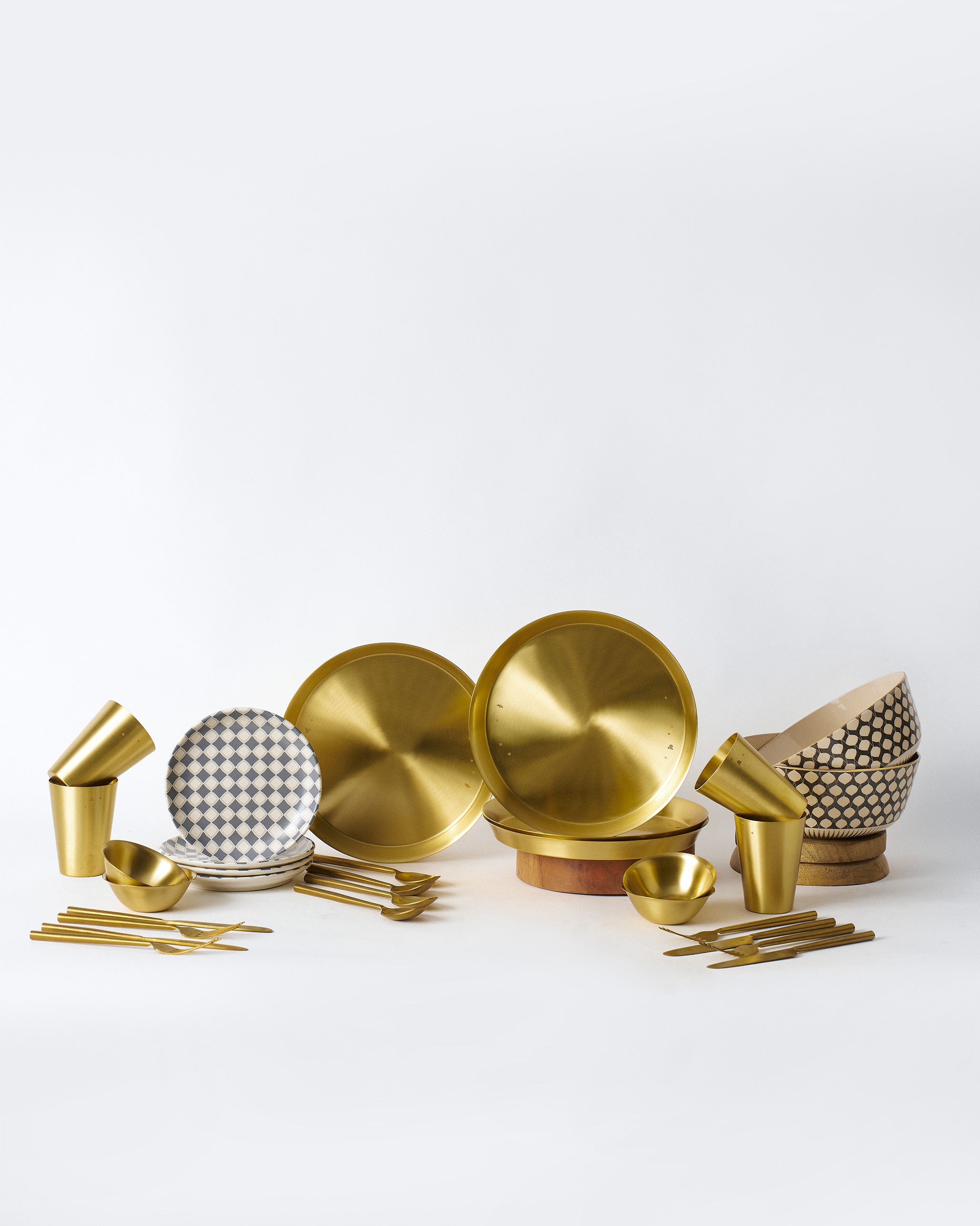 Brass Fez Dinner Set