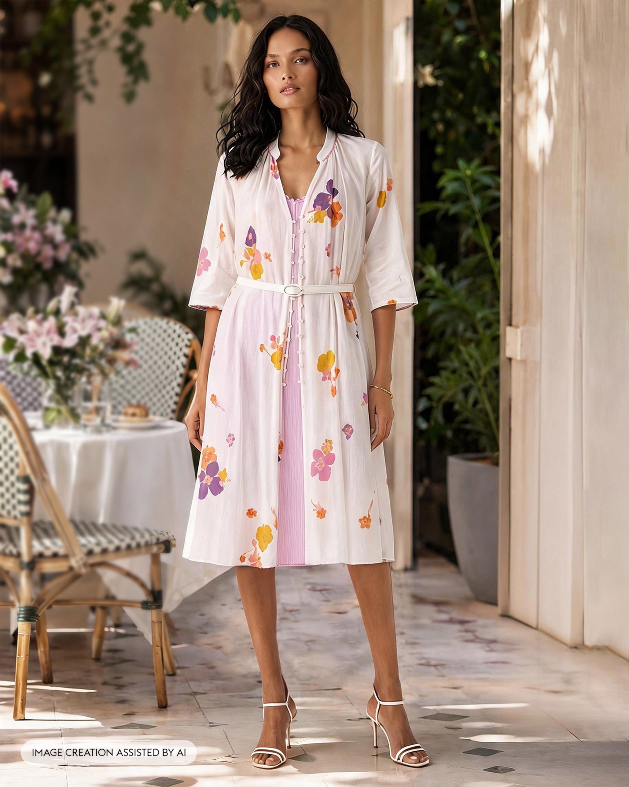 Mirage Kurta - Printed Cotton Kora Relaxed Fit