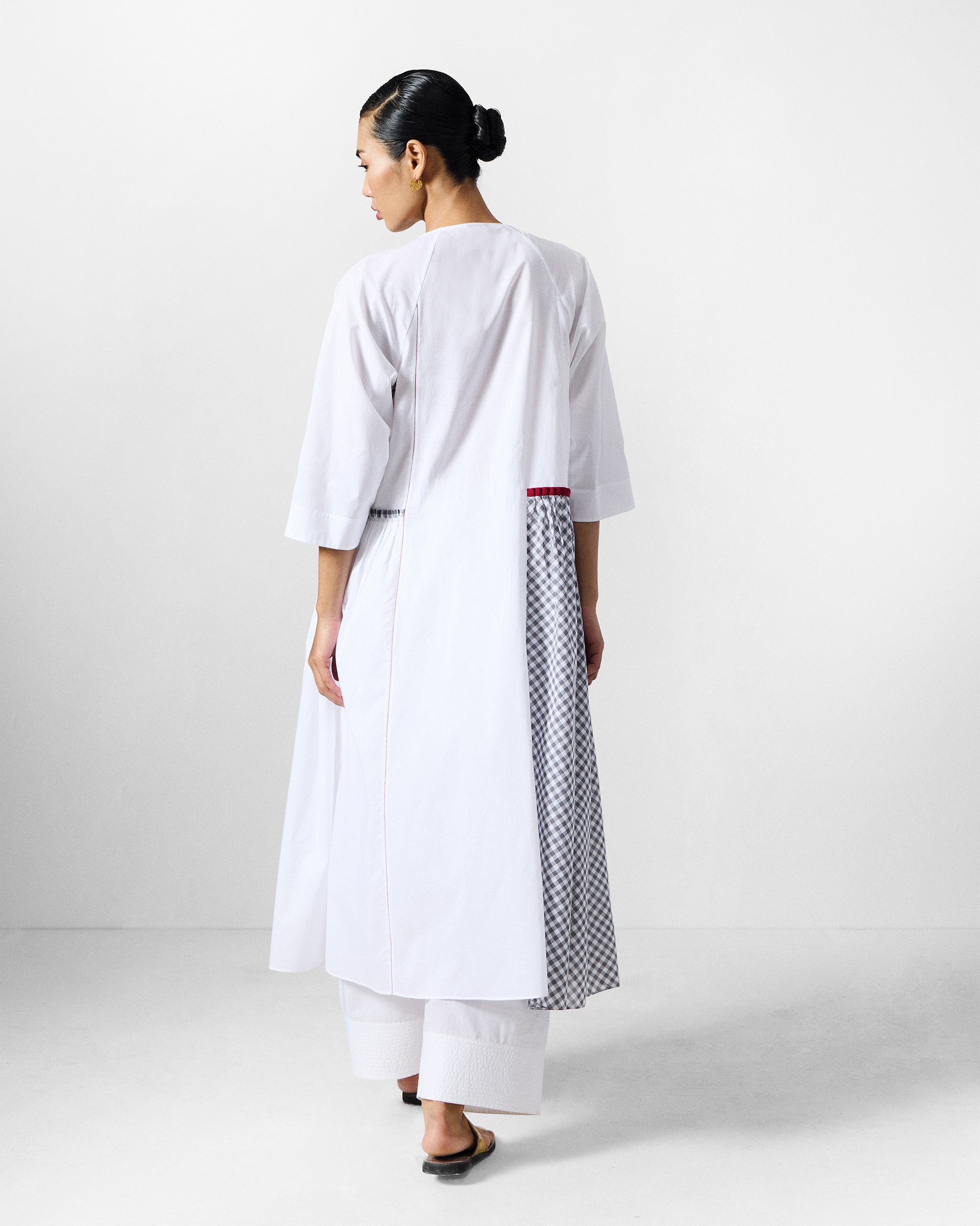 The Torsa Kurta Set - White