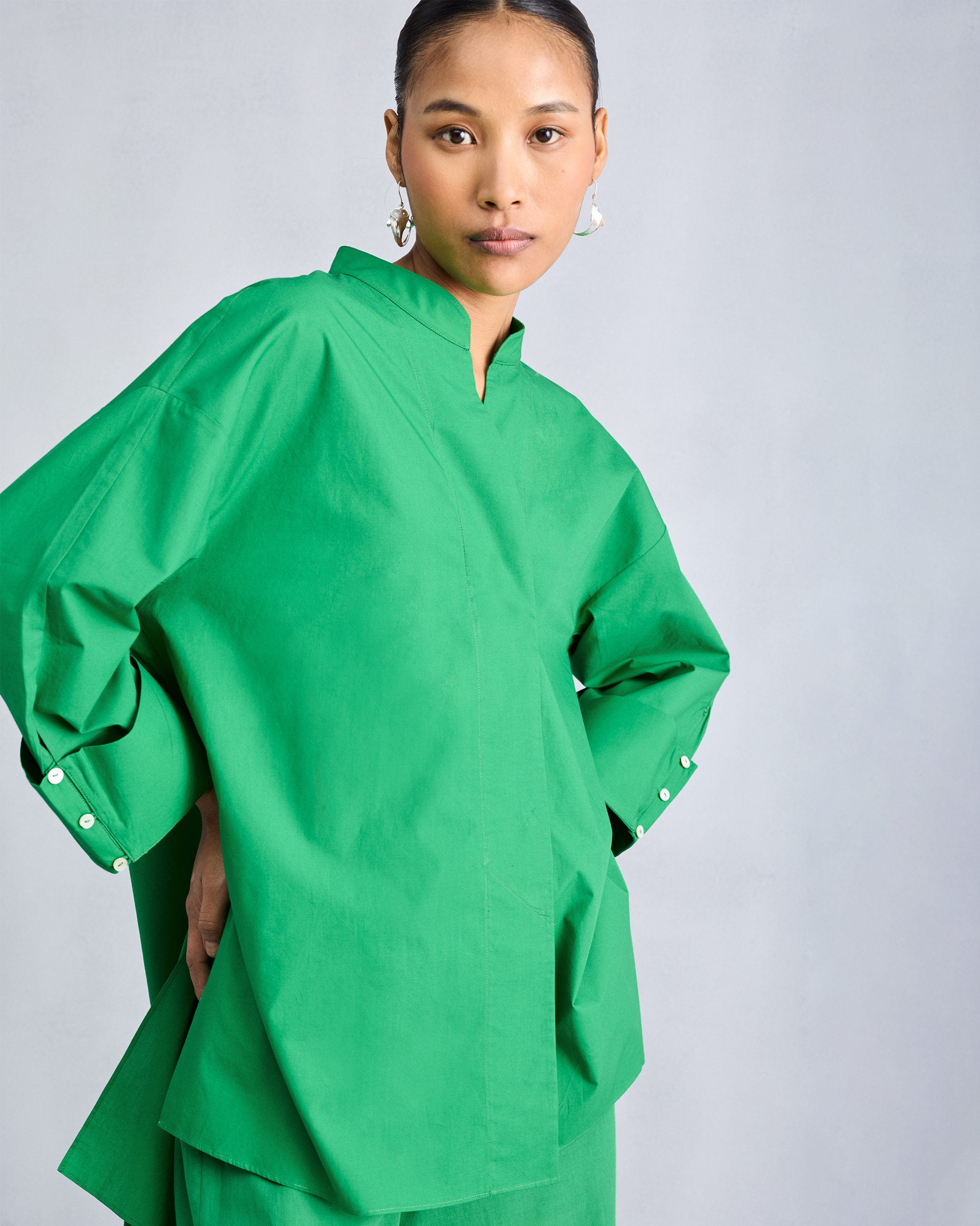 The Cirrus Shirt Set- Green