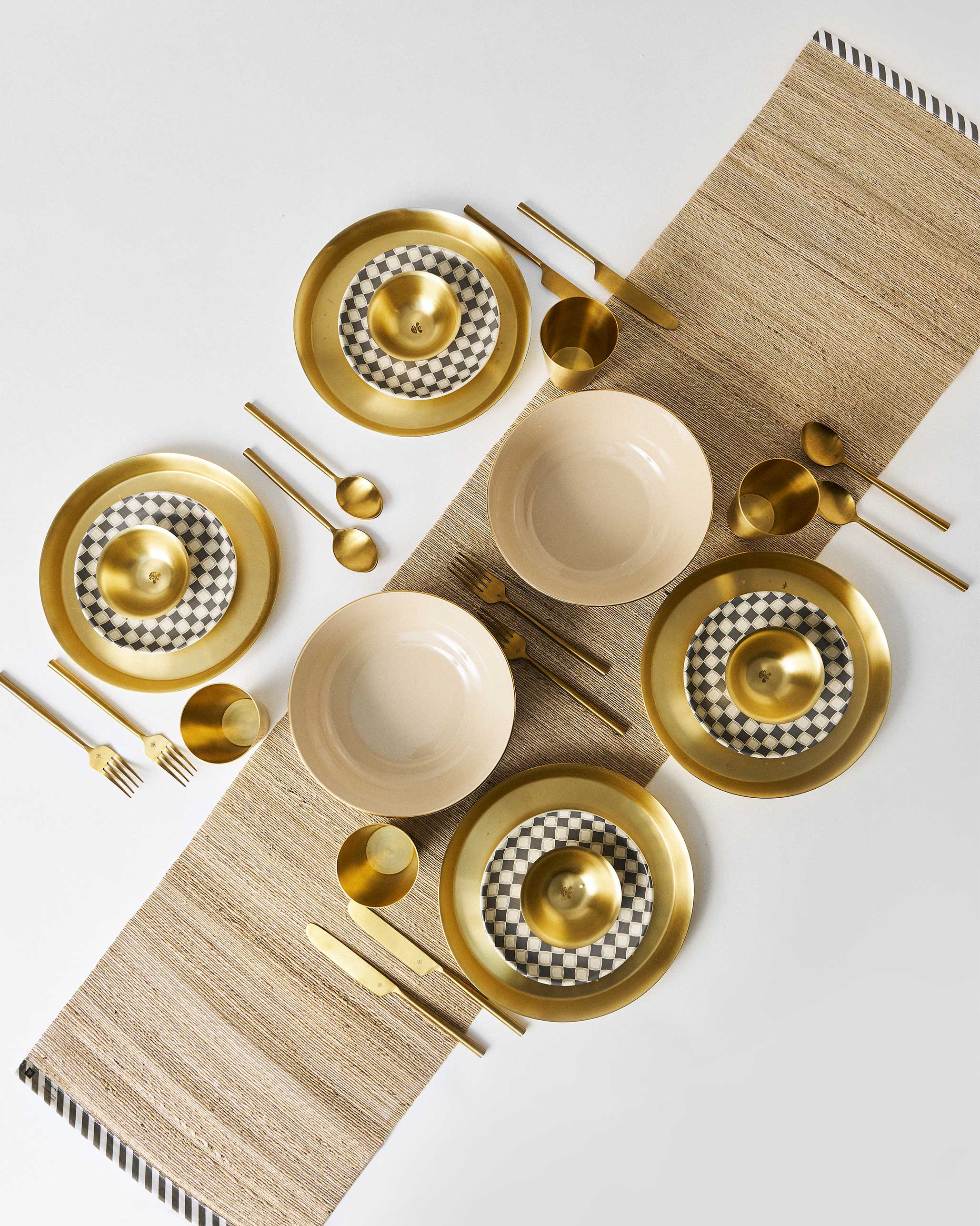 Brass Fez Dinner Set