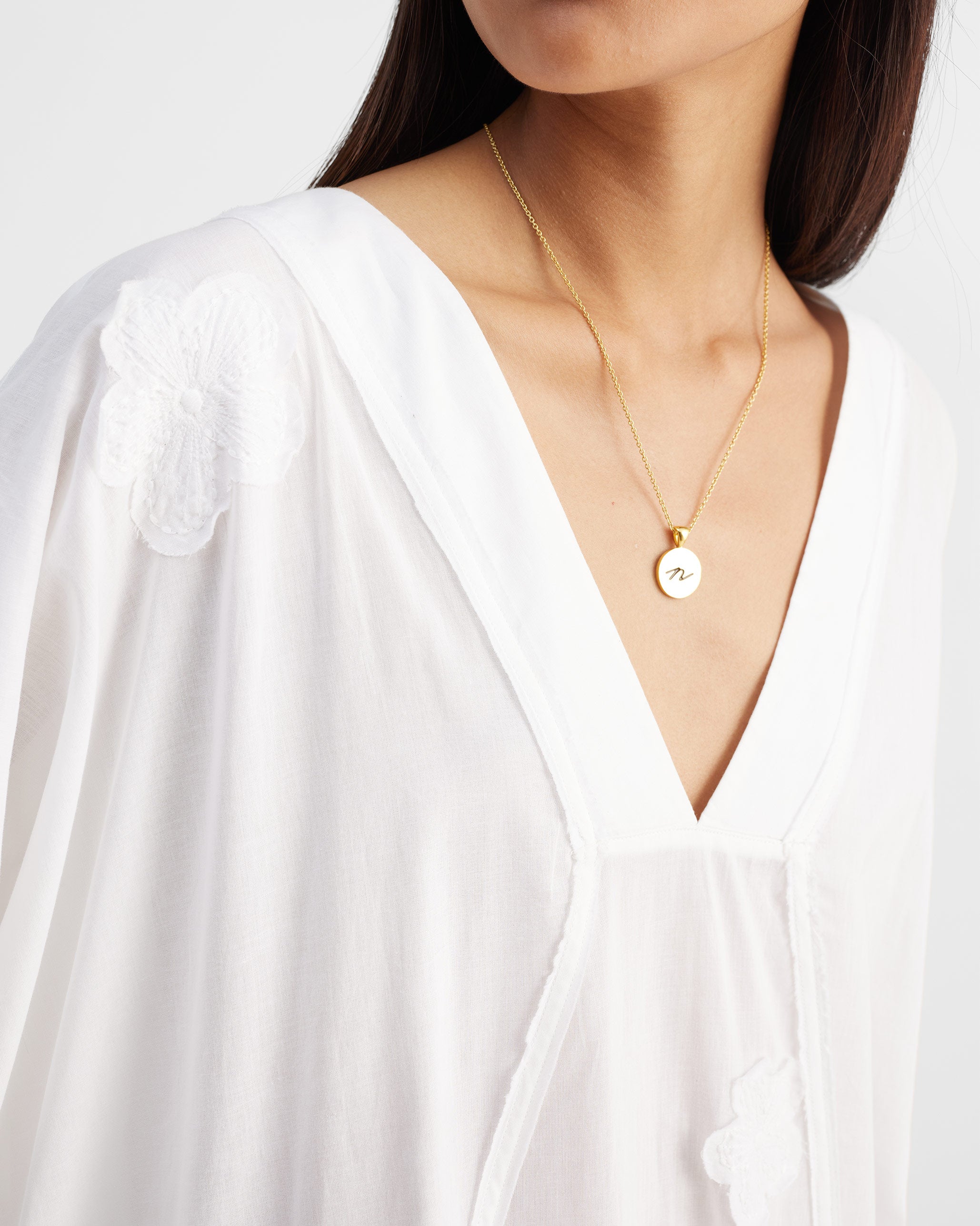 The Bodrum Kaftan Set - White Embroidered