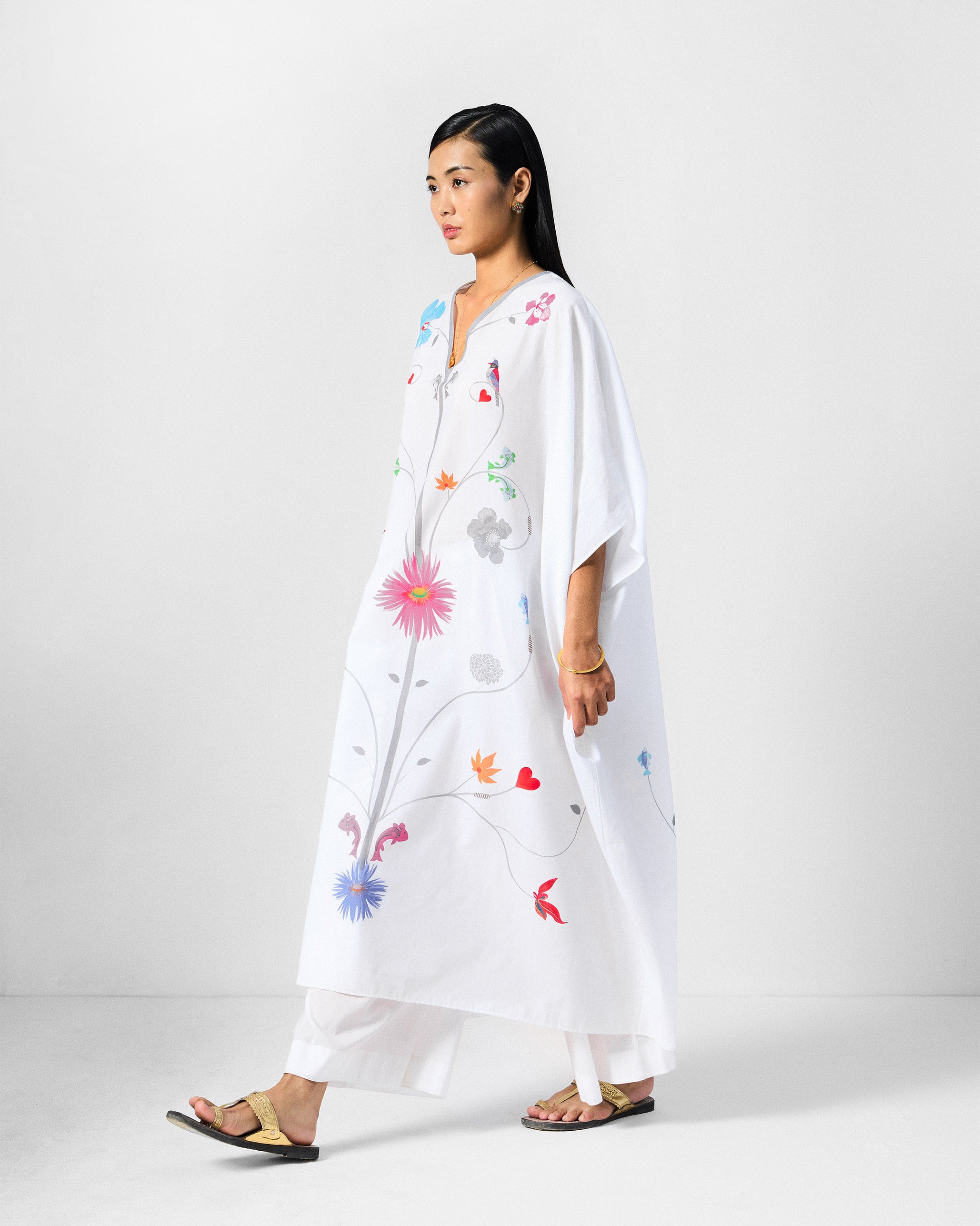 The Kohima Kaftan Set - Multicolour