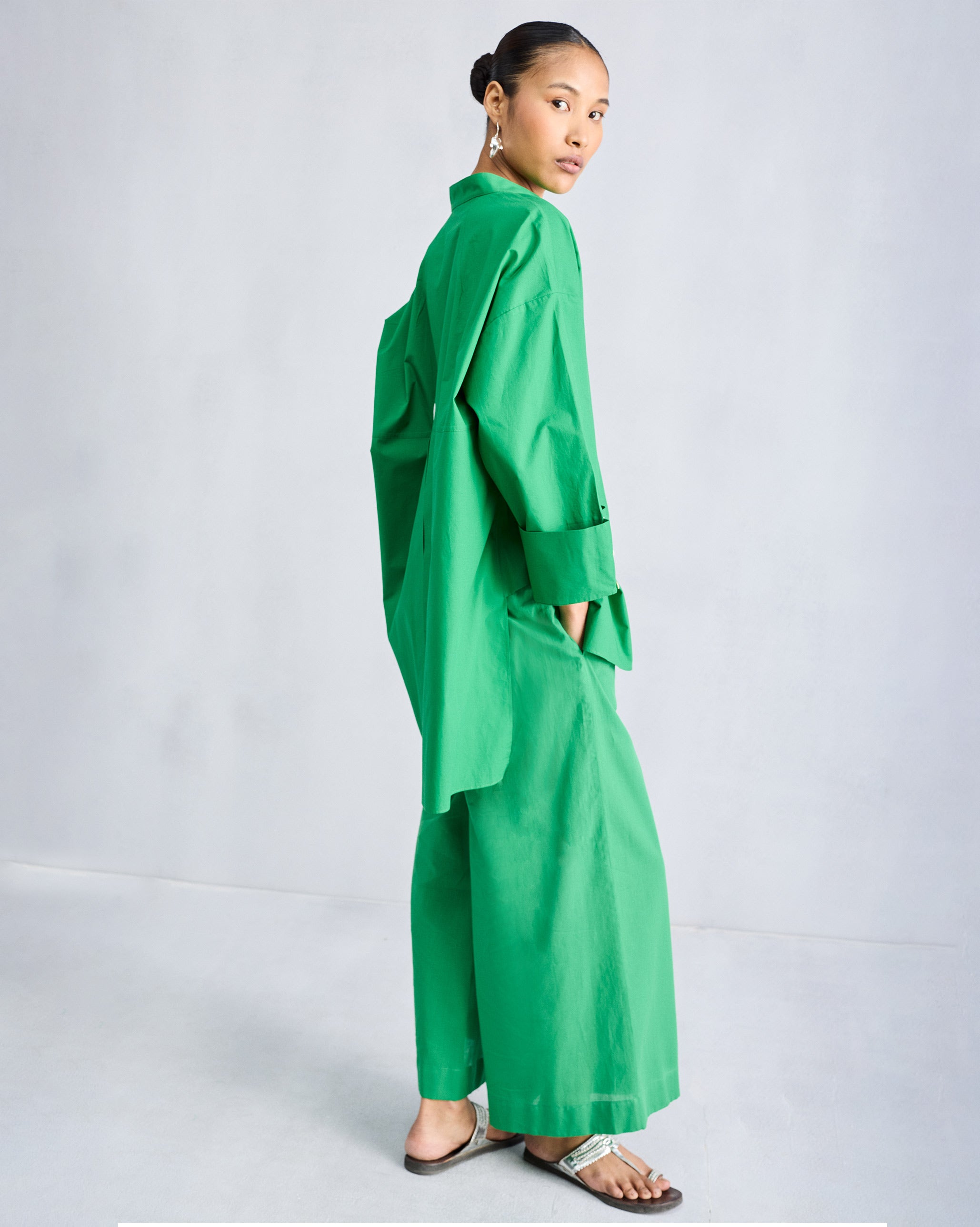 The Cirrus Shirt Set- Green