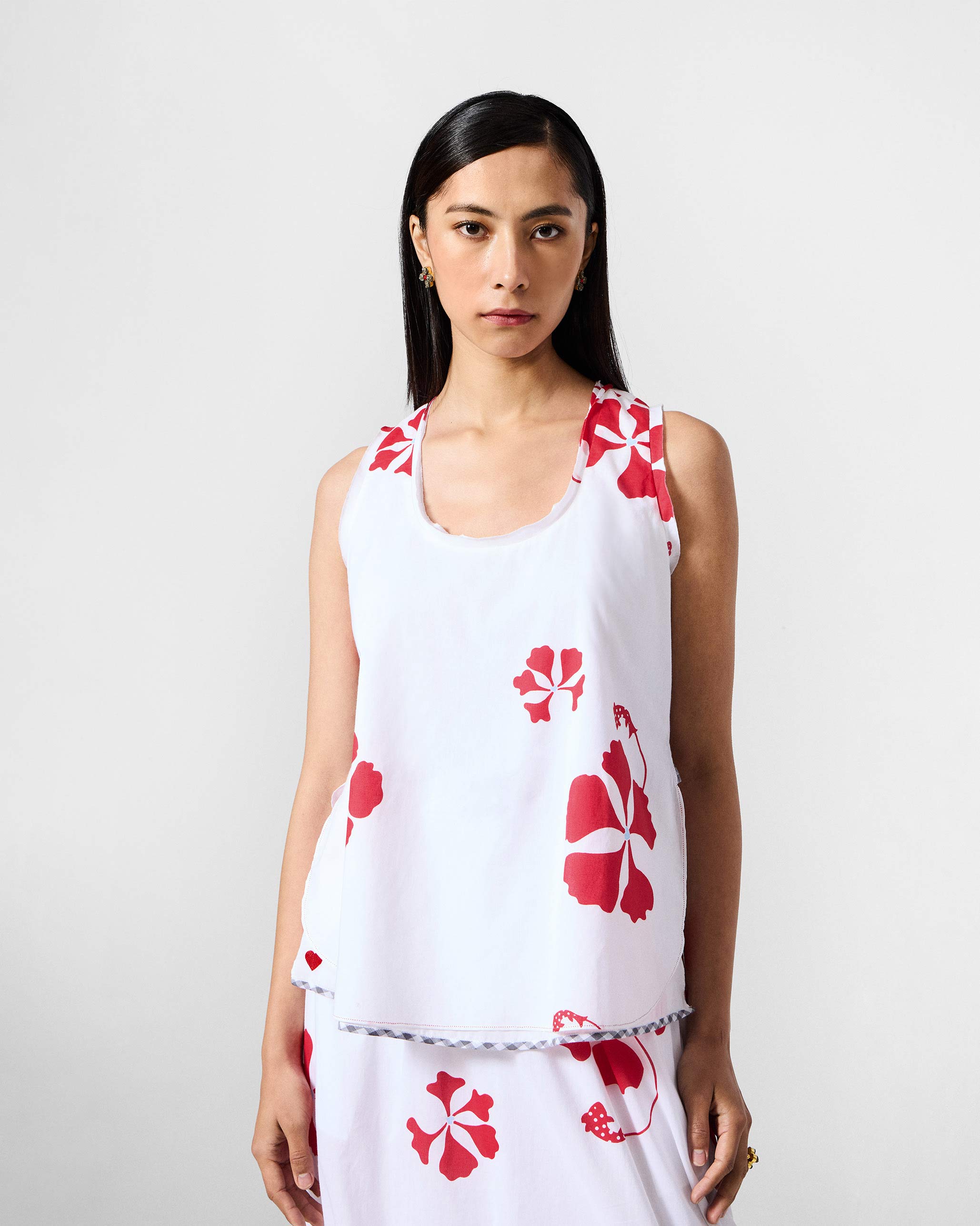 The Kiva Set - White & Red Printed