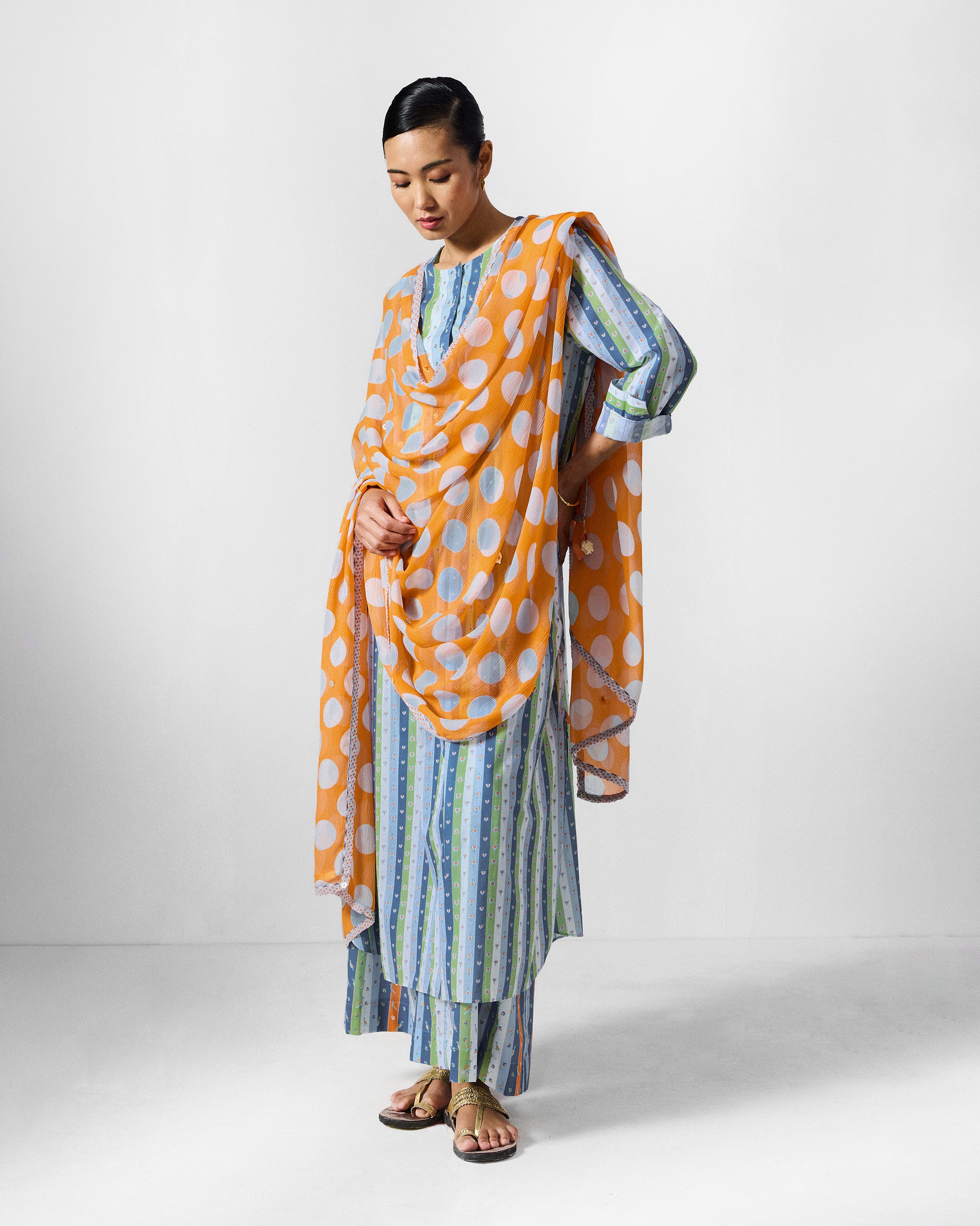 The Imke Kurta Set - Multicolour