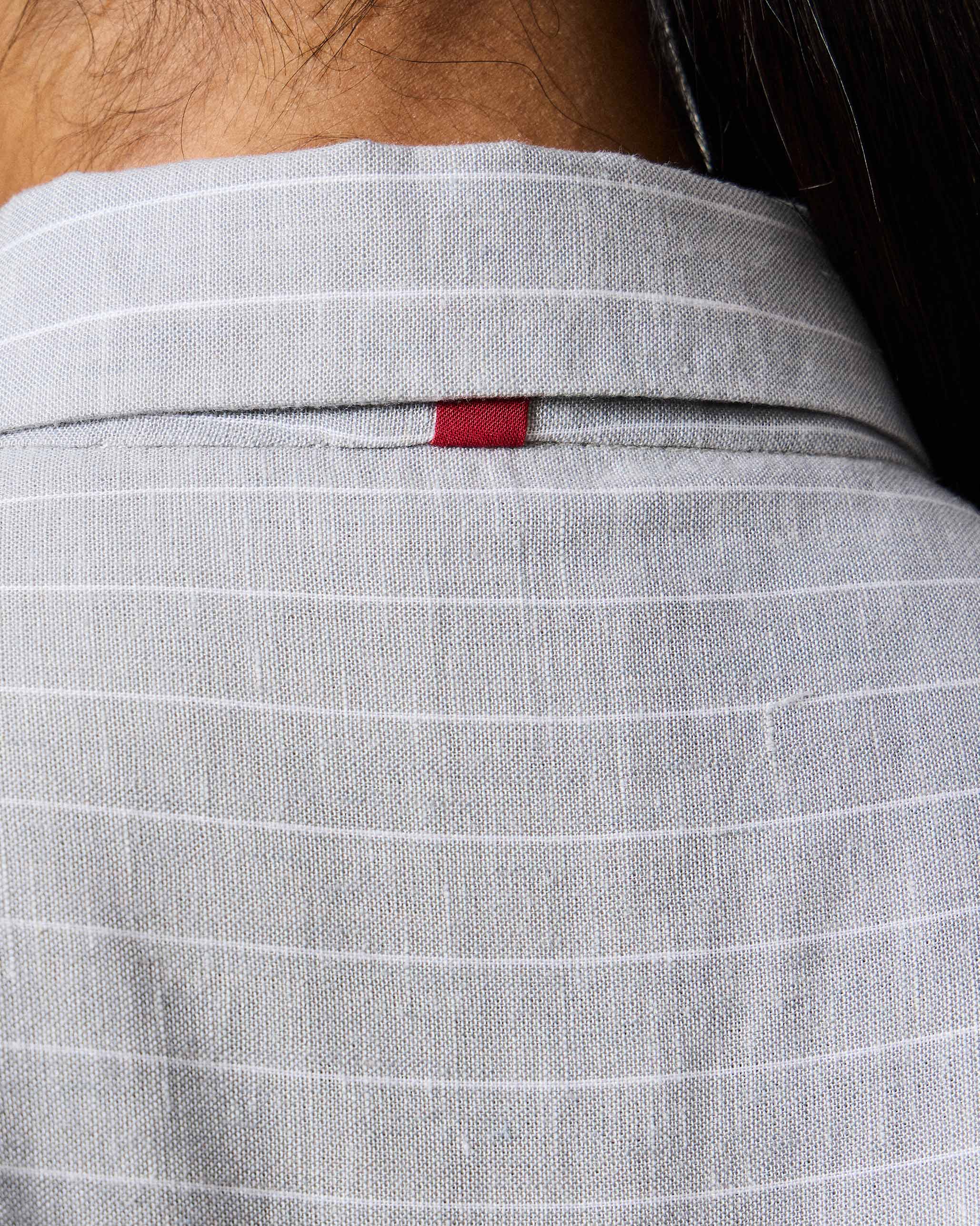 The Rin Top Set - Grey & White Stripes