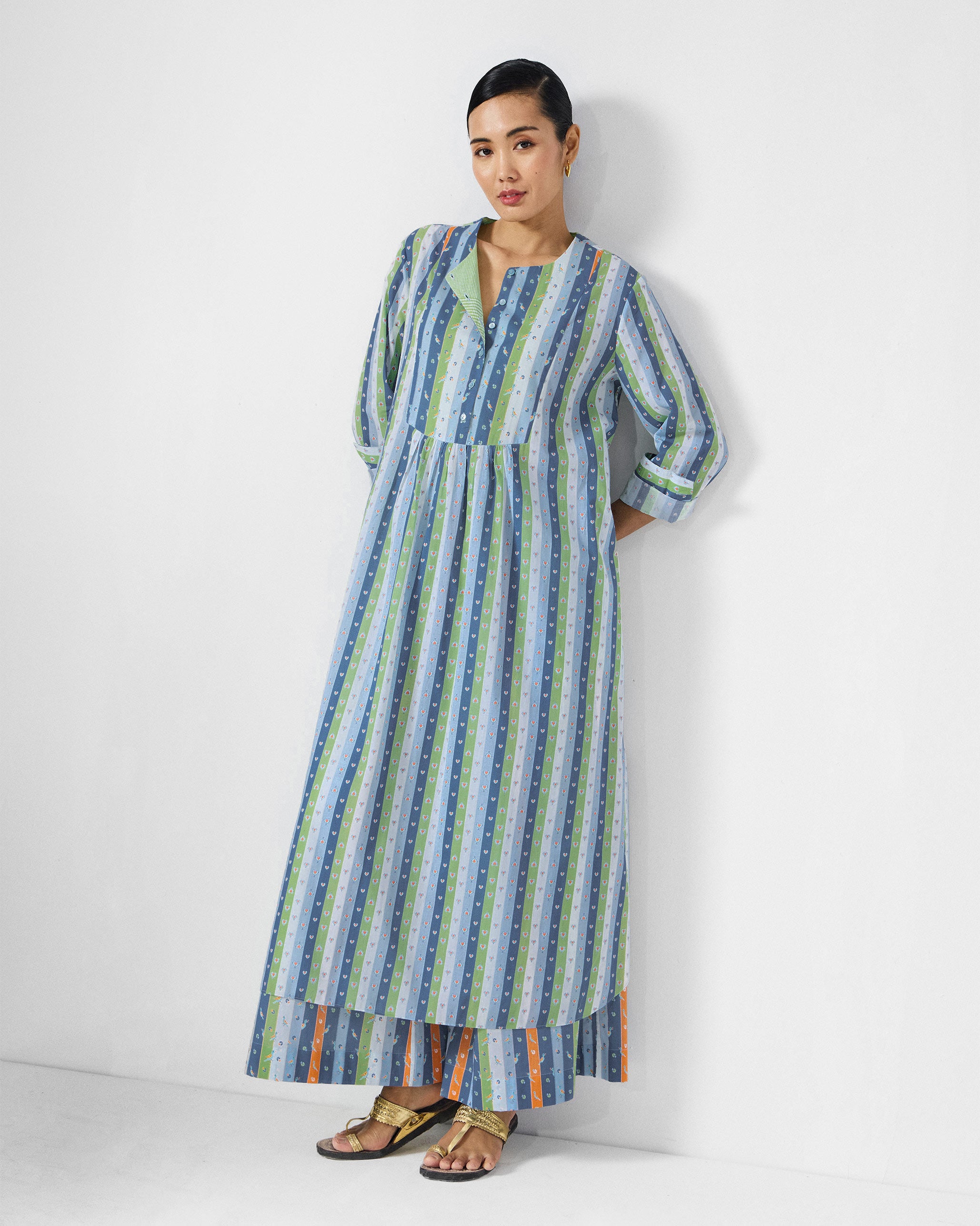 The Imke Kurta Set - Multicolour