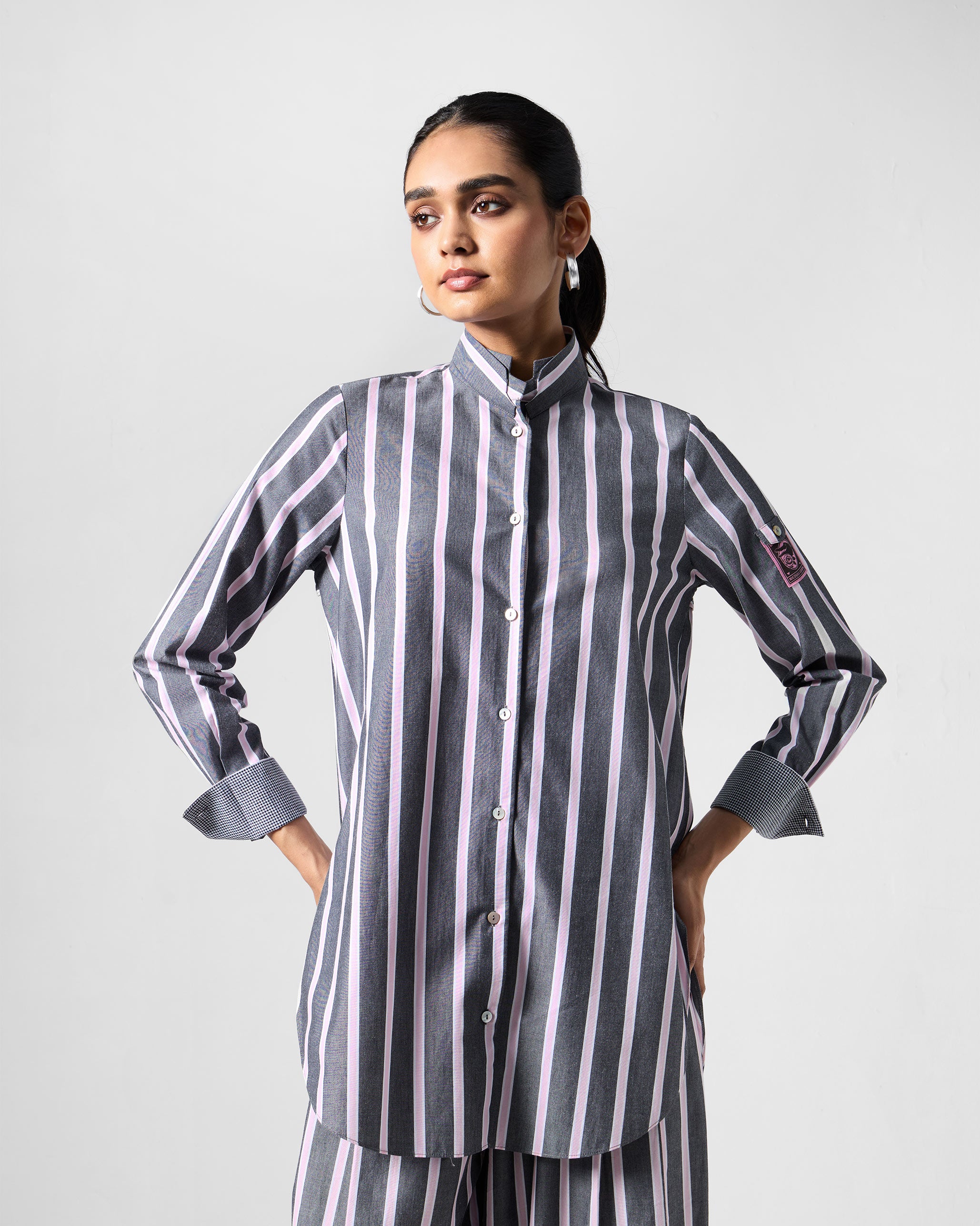 The Trench Shirt Set - Charcoal