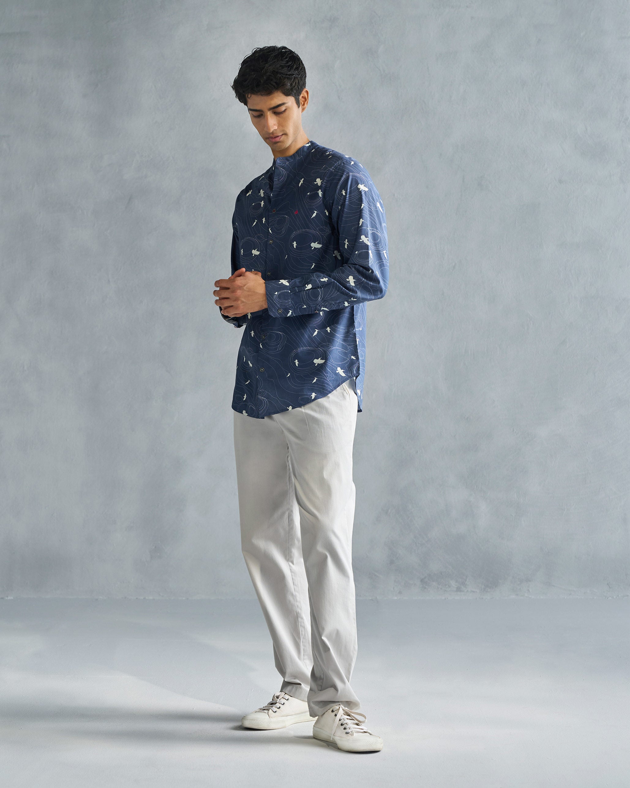 Nawab Shirt - Deep Navy