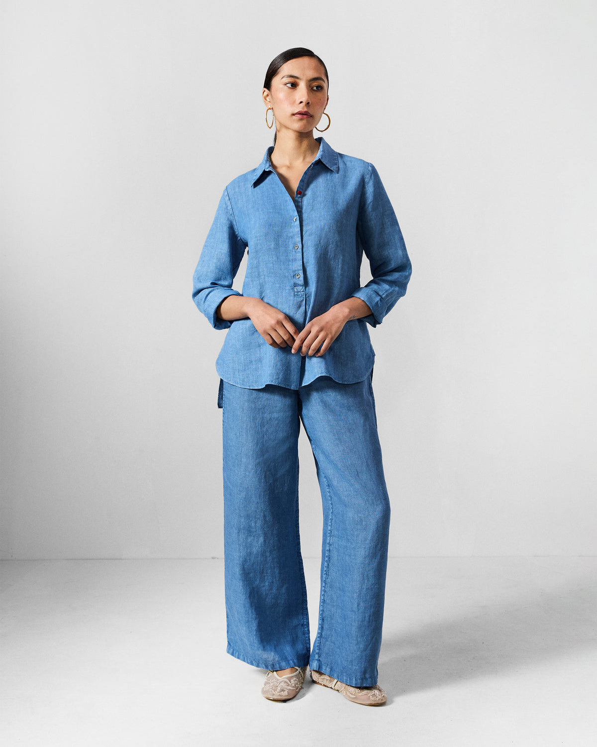 The Mati Shirt Set - Blue