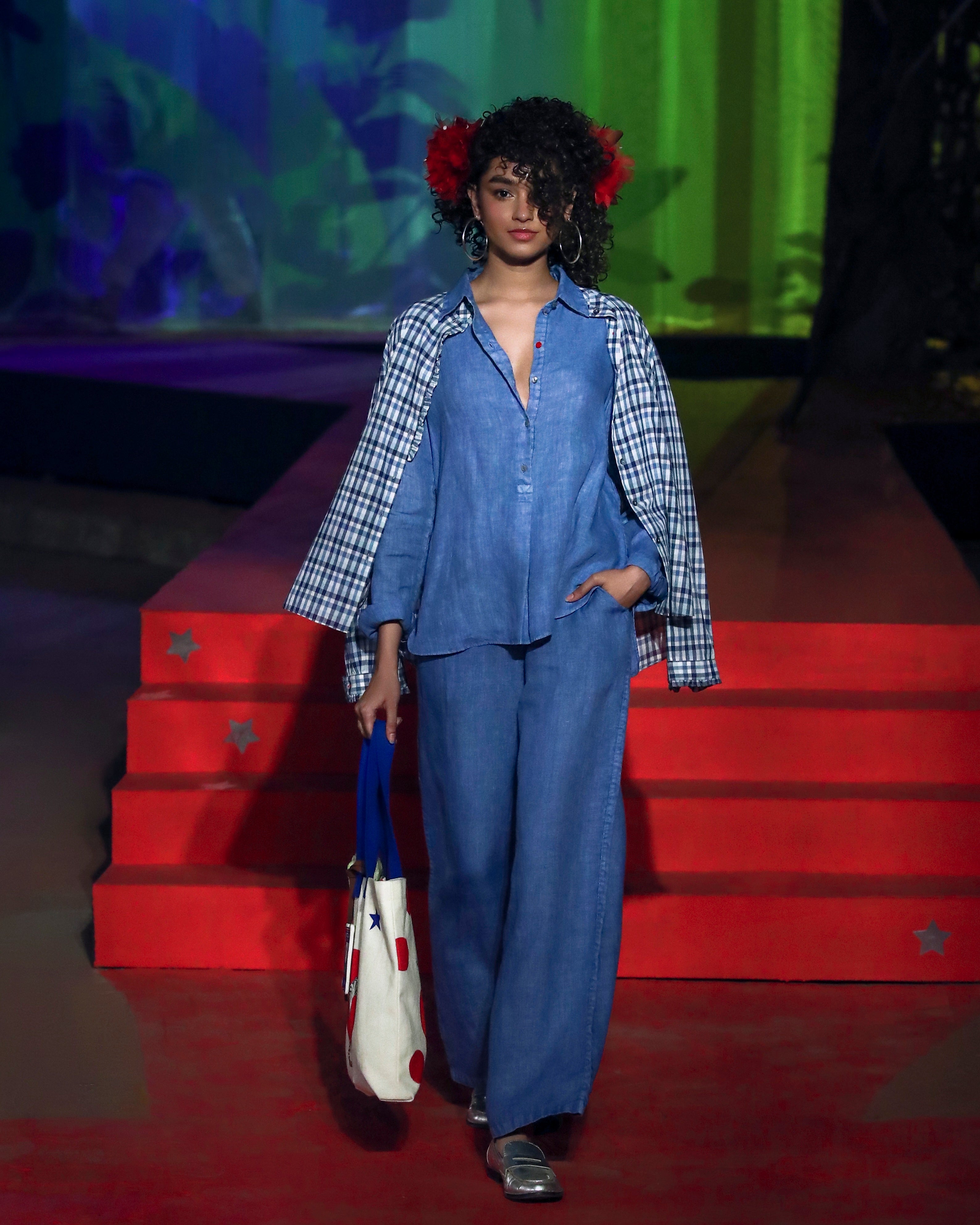 The Mati Shirt Set - Blue