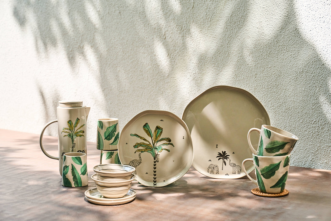 Ceylon Palm Quarter Plate - TSSxNB