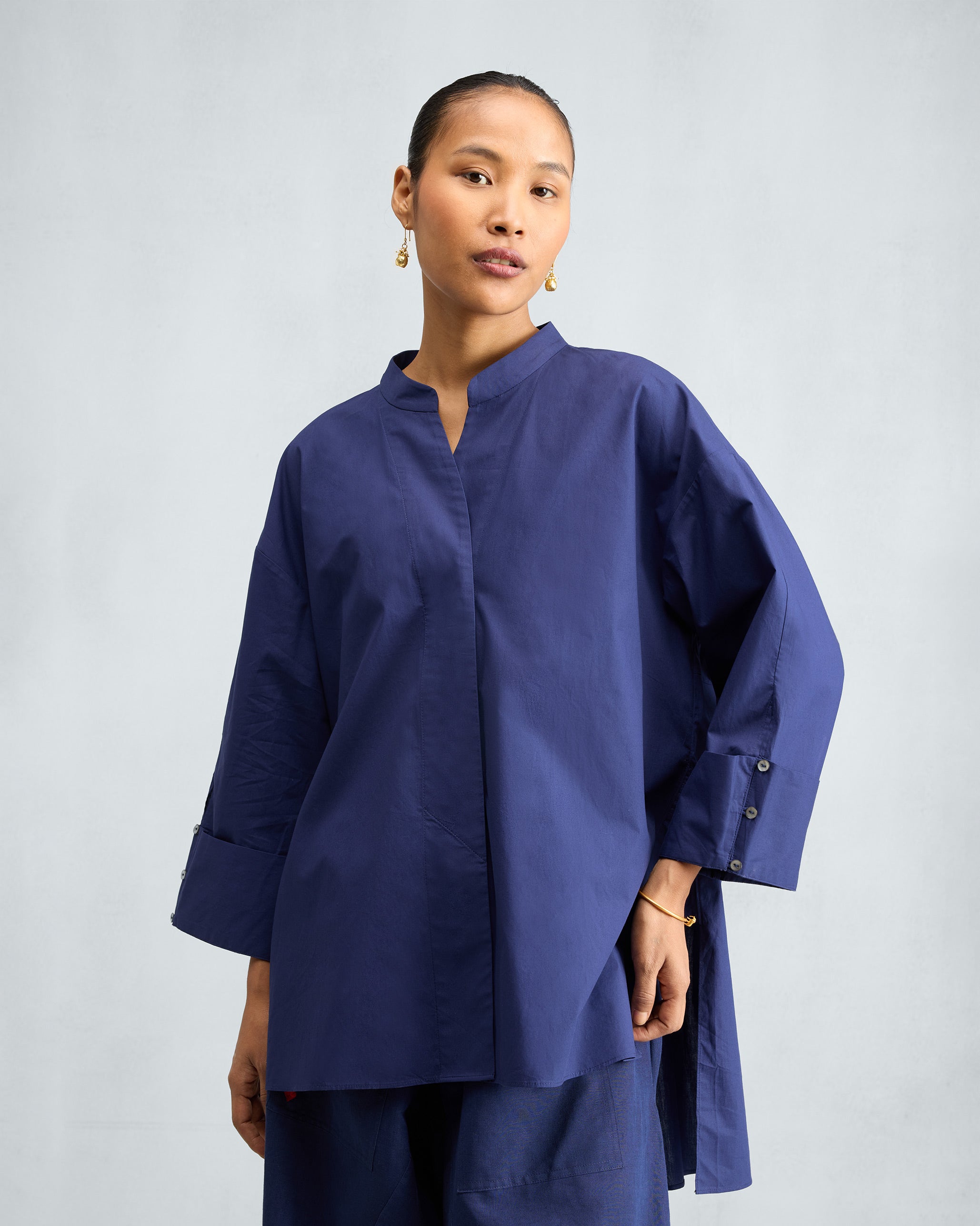 The Cirrus Shirt Set - Ink Blue