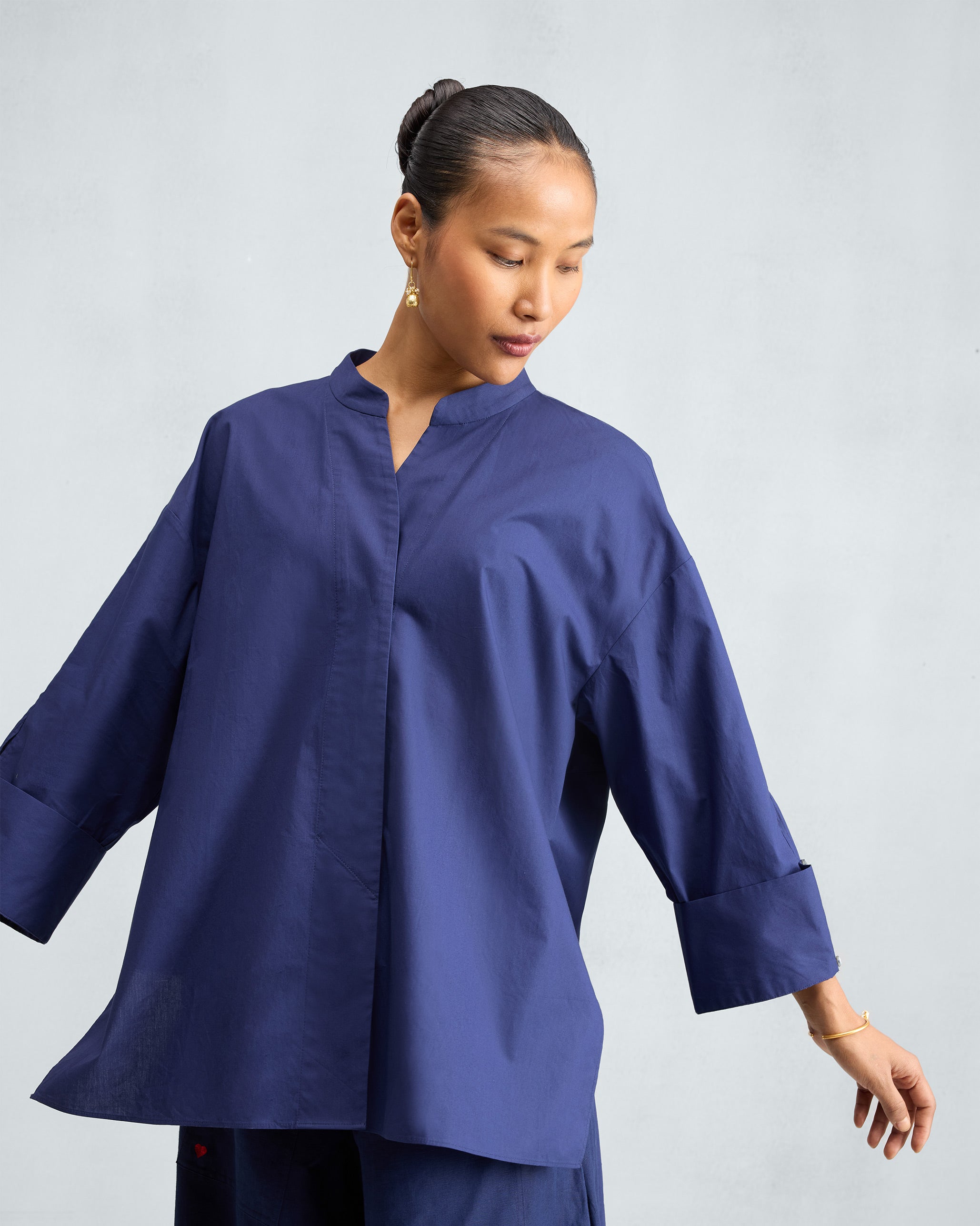 The Cirrus Shirt Set - Ink Blue