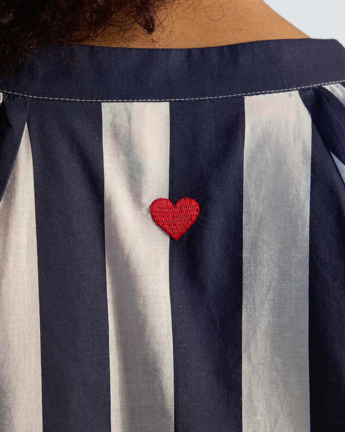 The Zaya Top Set - Blue & White Stripes