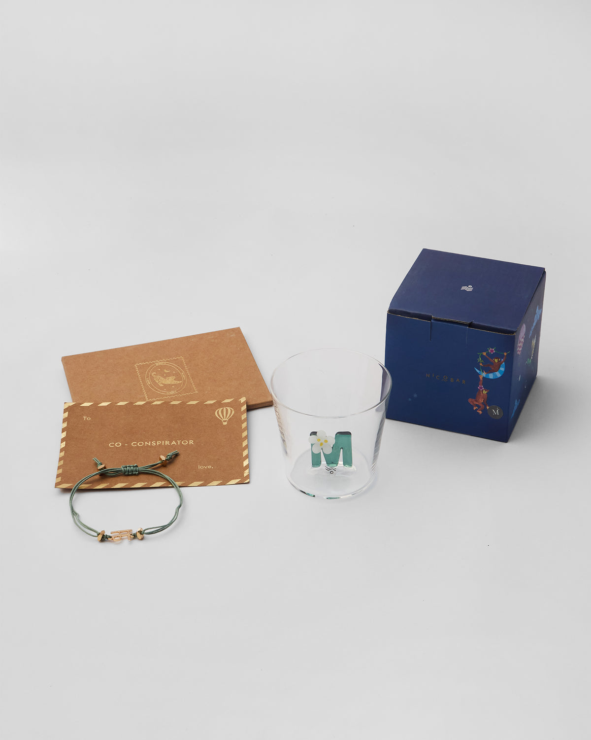 Alphabet M Rakhi Set
