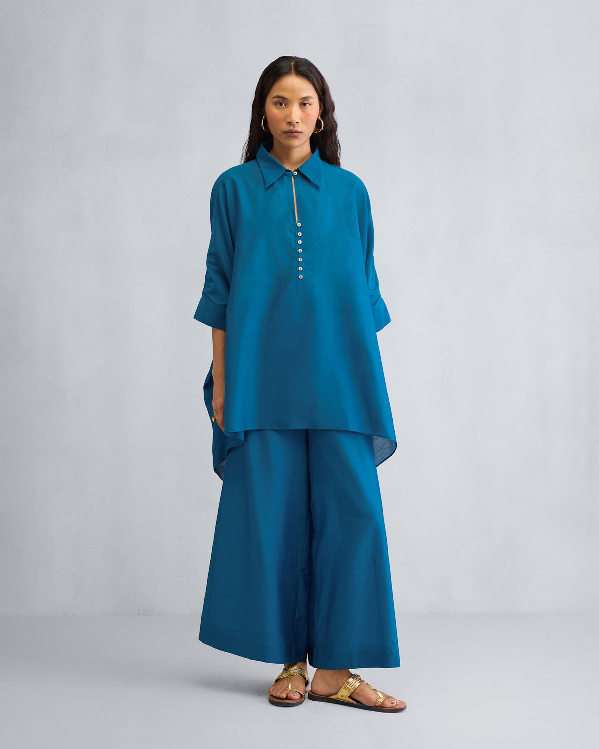 The Hala Tunic Set - Sapphire