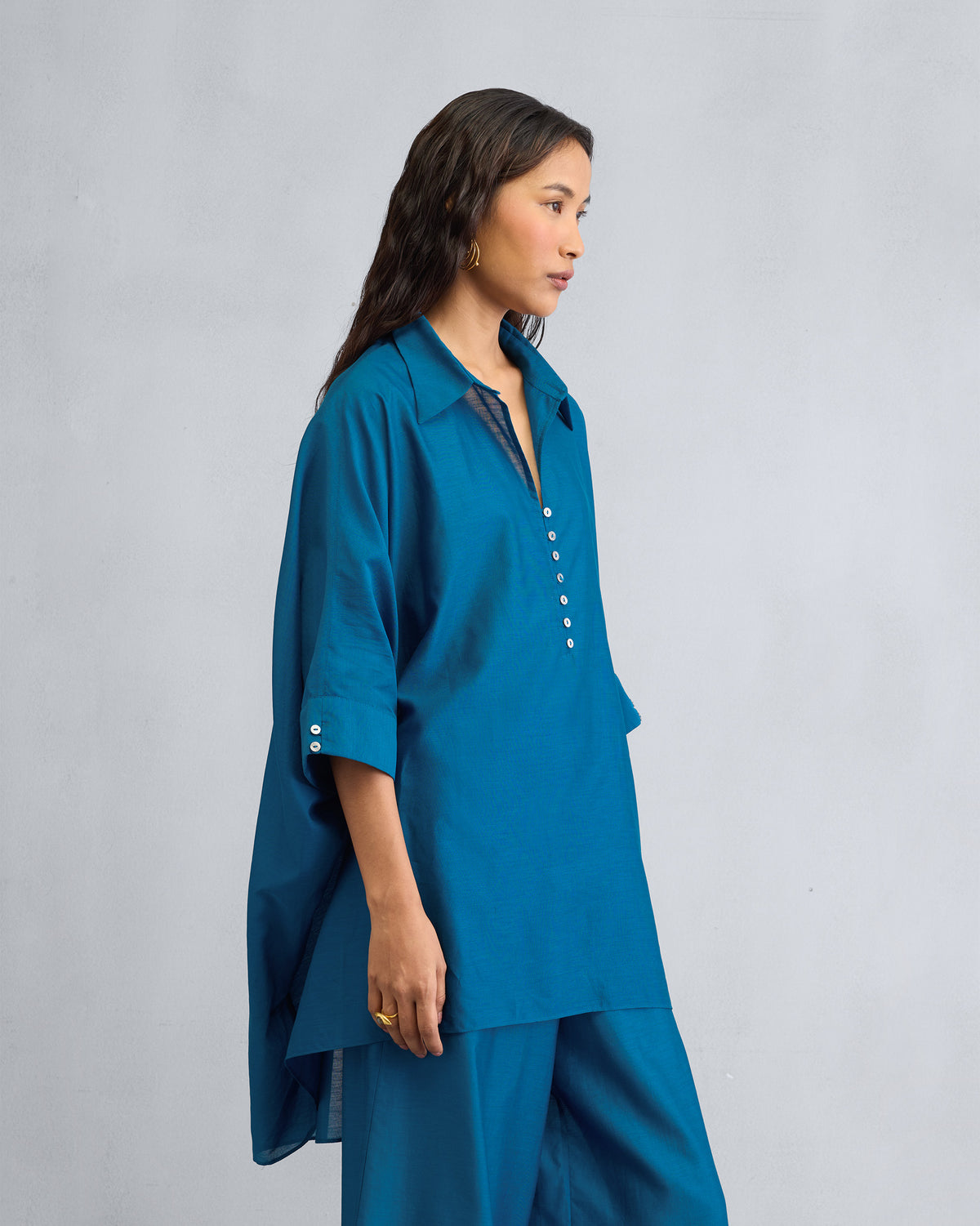 The Hala Tunic Set - Sapphire