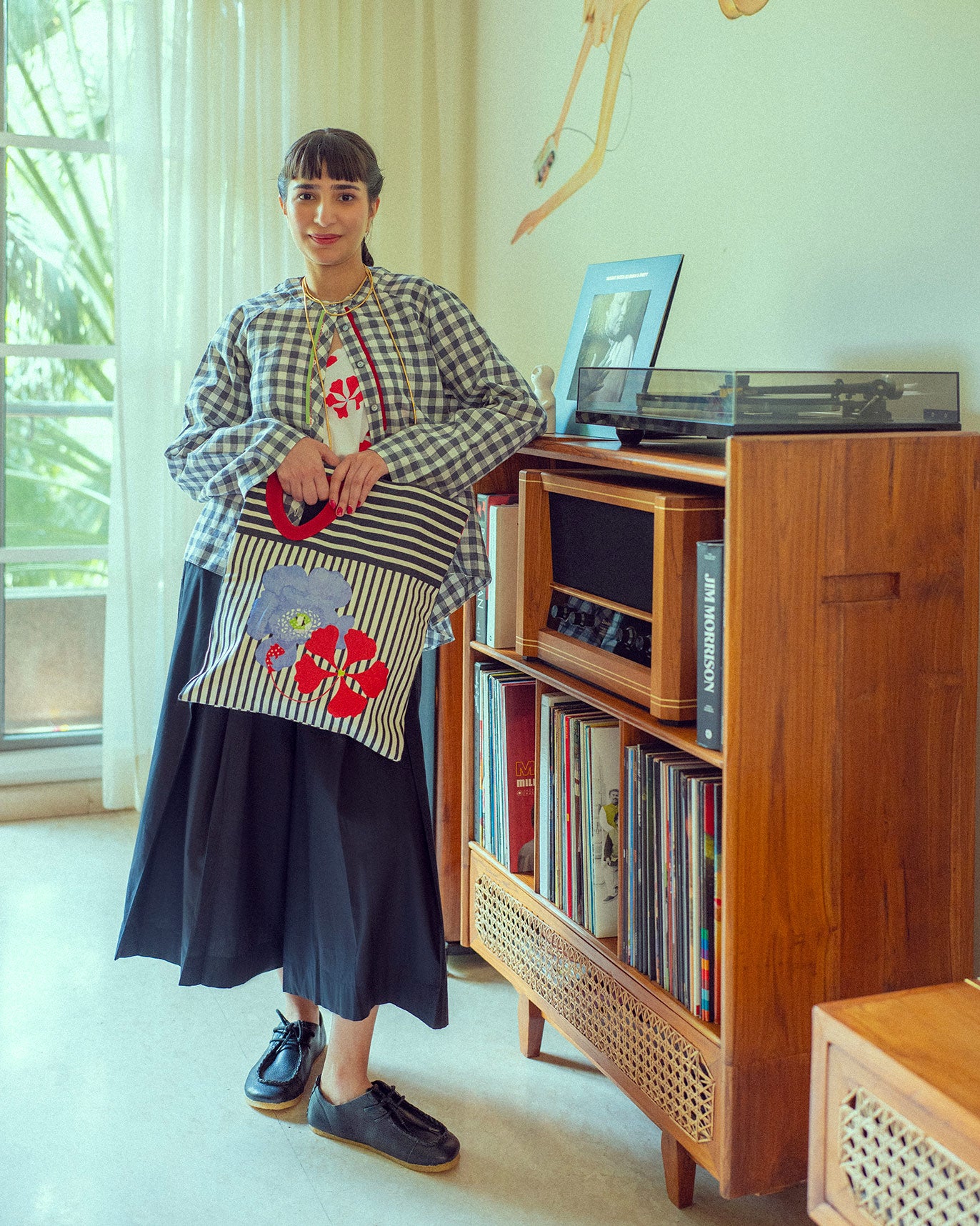 Kiva Top - White & Red Printed