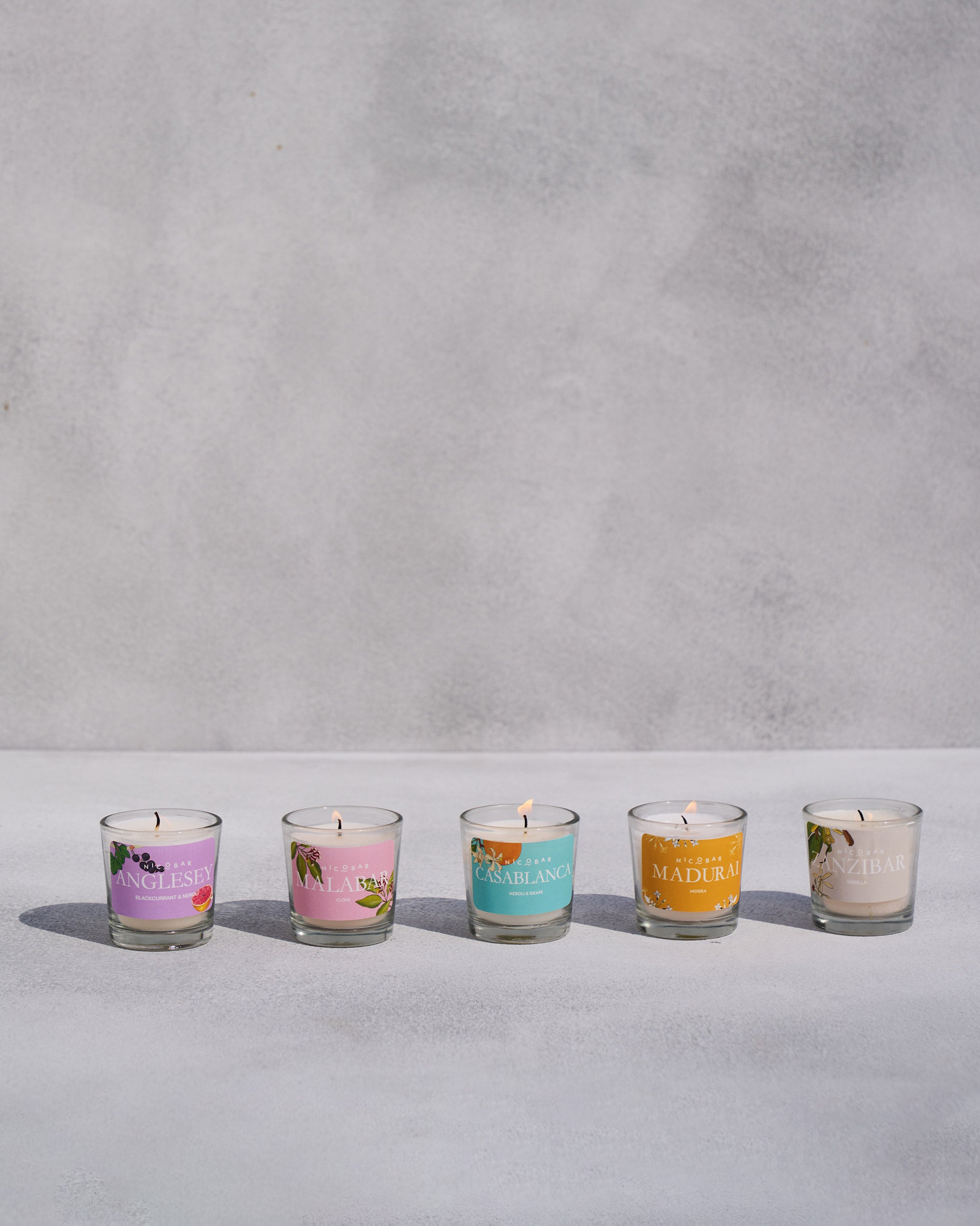 Jar Candles - Set of 5