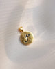 Alphabet P Charm- Black & Gold