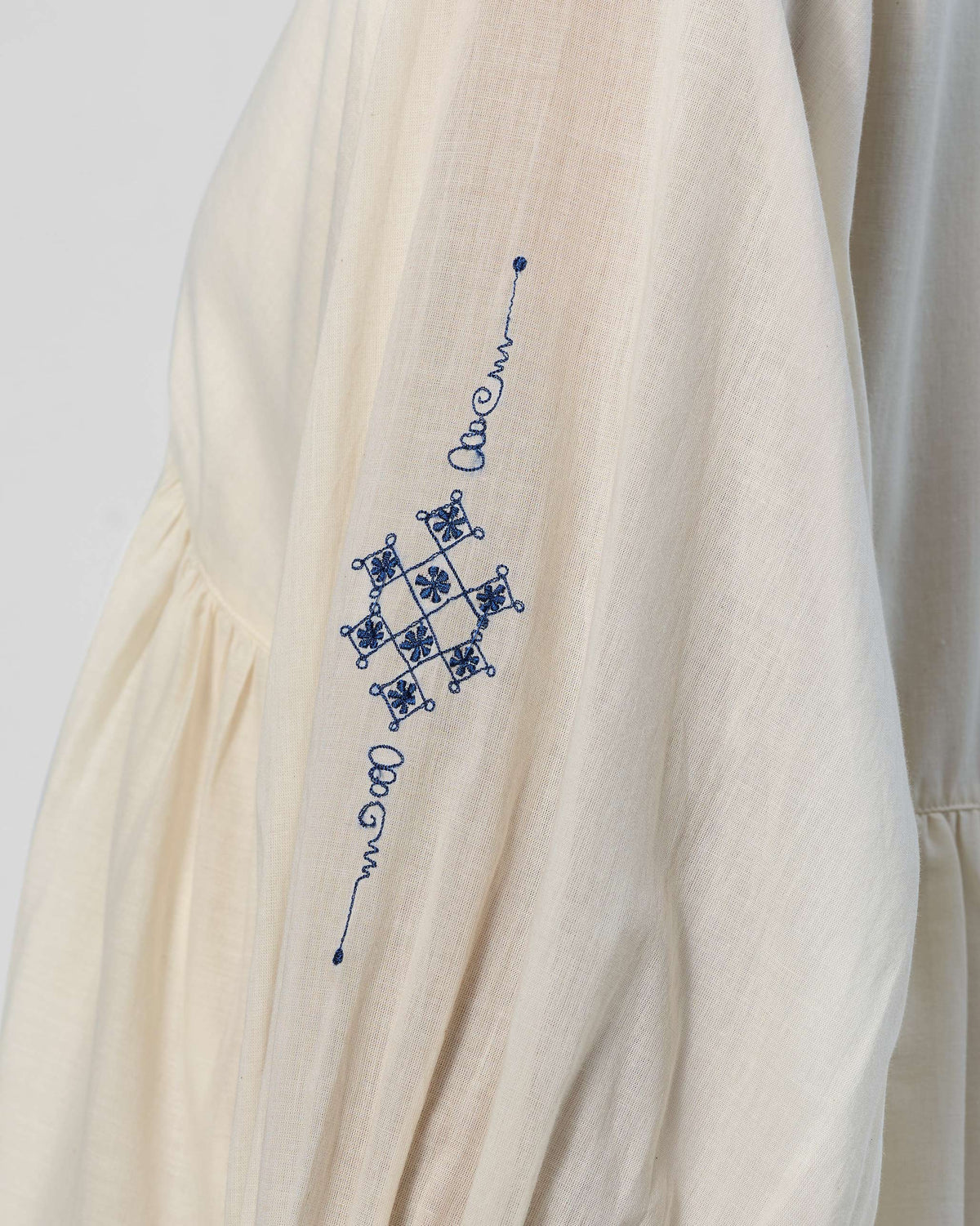 Temple Tier Dress - Ivory