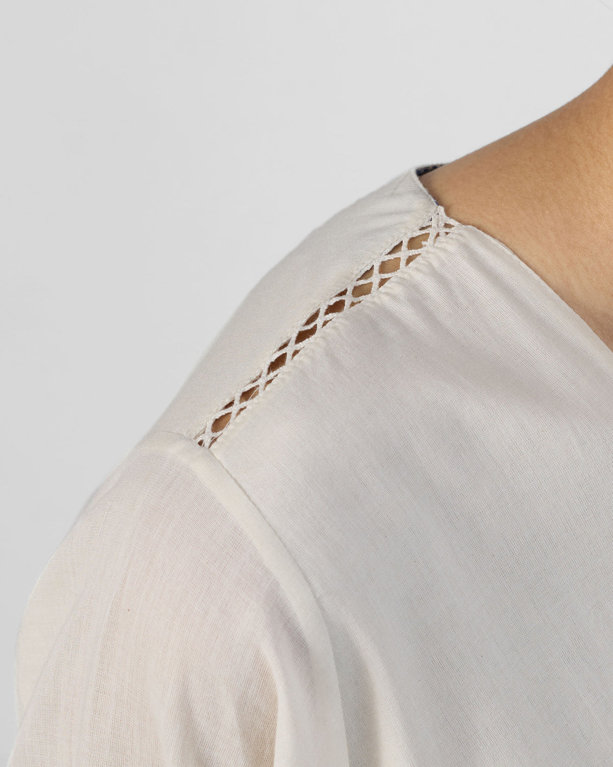 Temple Tier Dress - Ivory