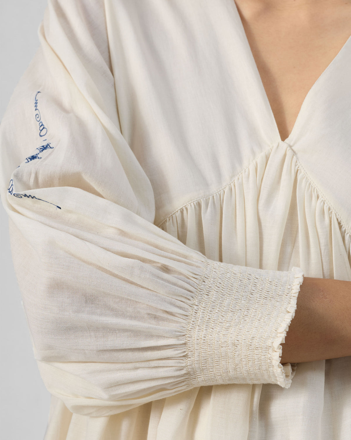 Temple Tier Dress - Ivory