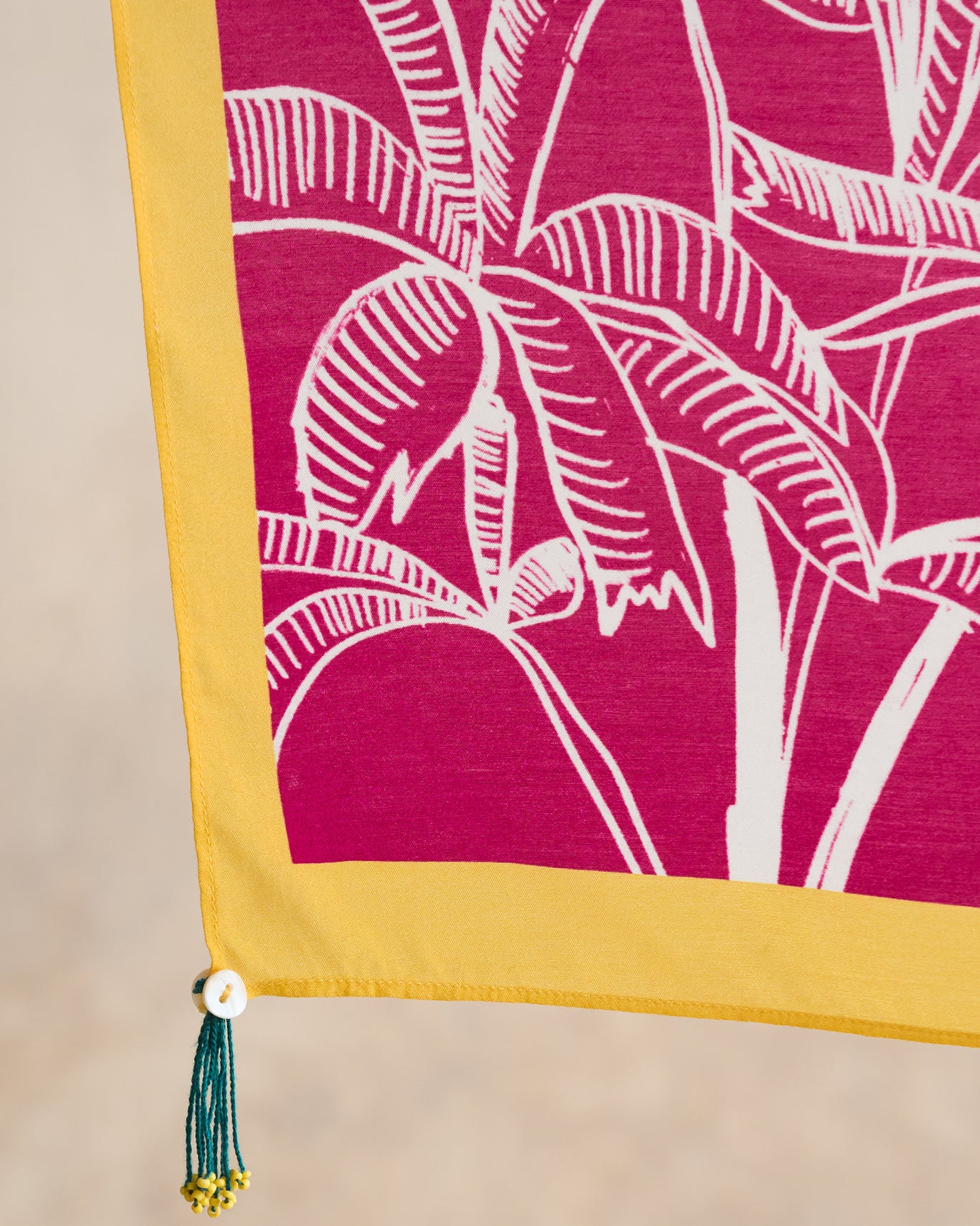Padma Scarf - Fuschia & White