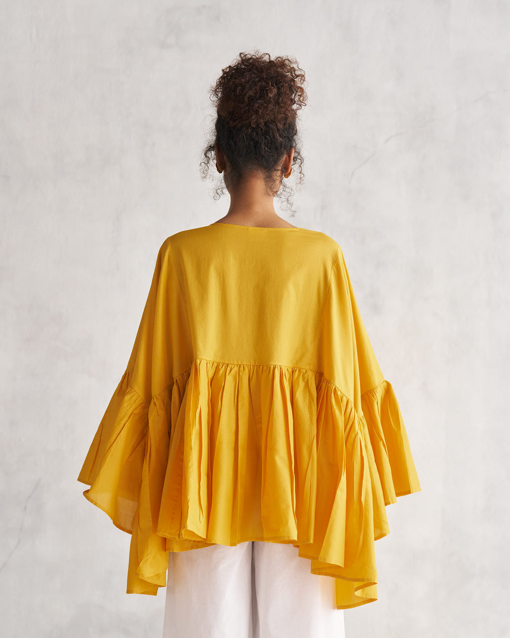 ★関税/送料込★Theairtown★freesia frill top Frill Top - Ochre – Nicobar