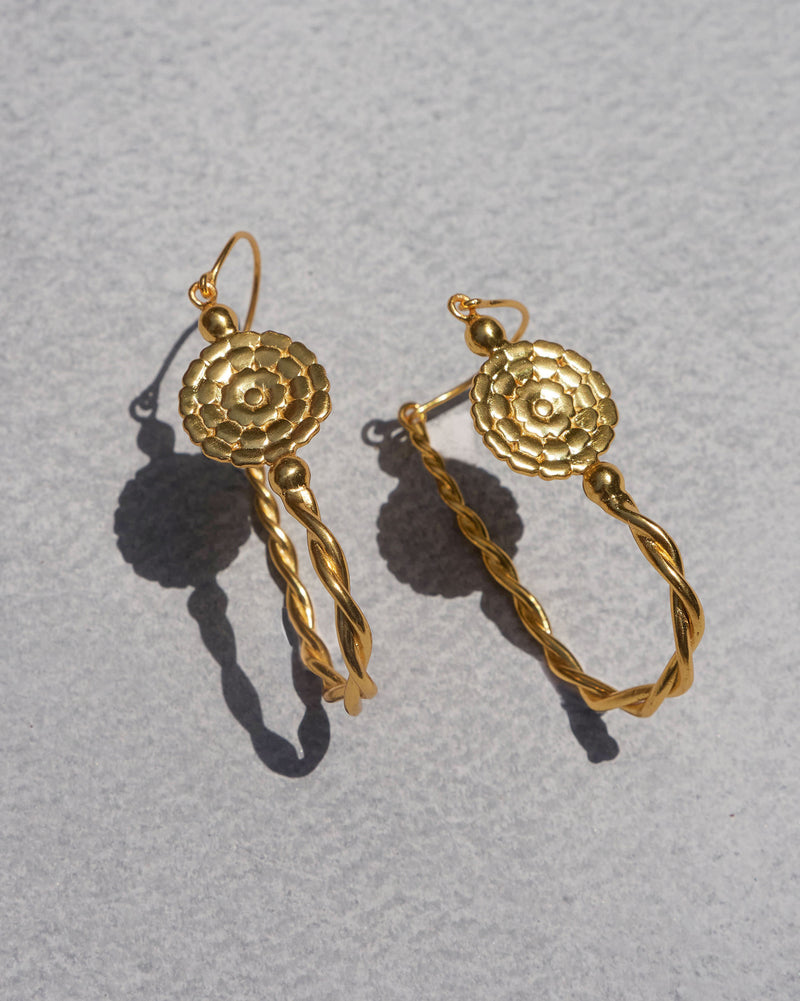 Pankhuri Earrings - Gold