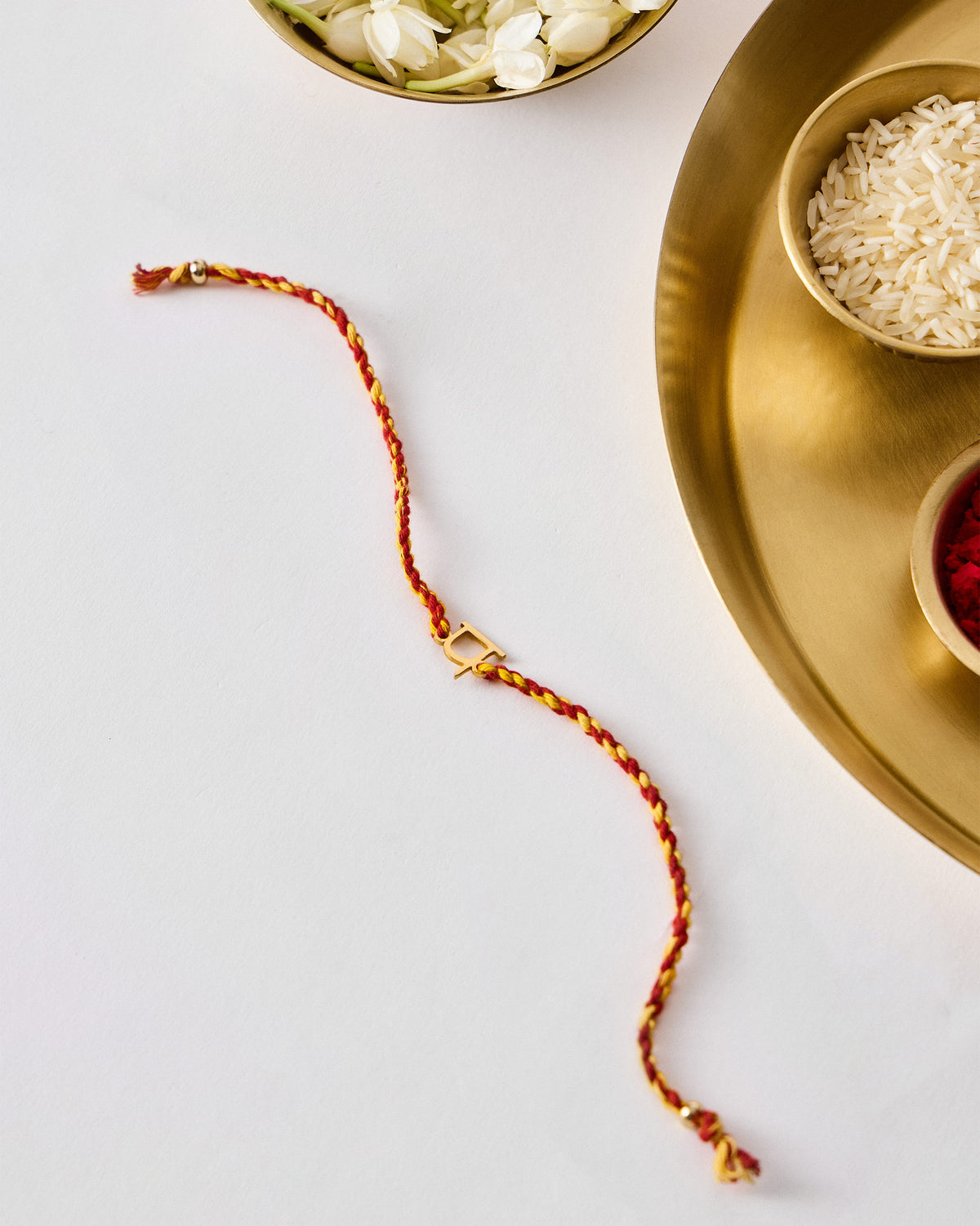 Alphabet P Rakhi - Red