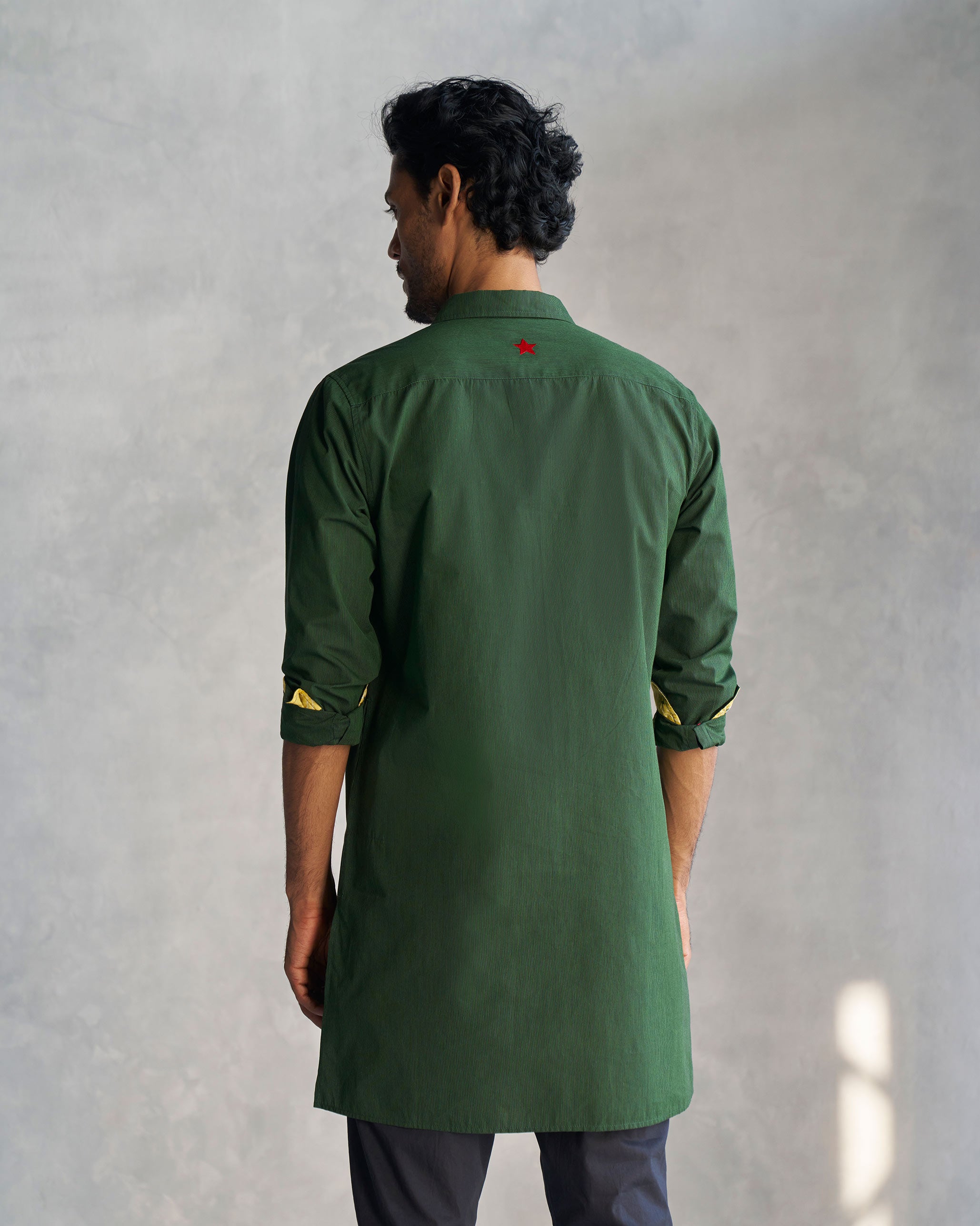 Raftaar Kurta - Green & Black