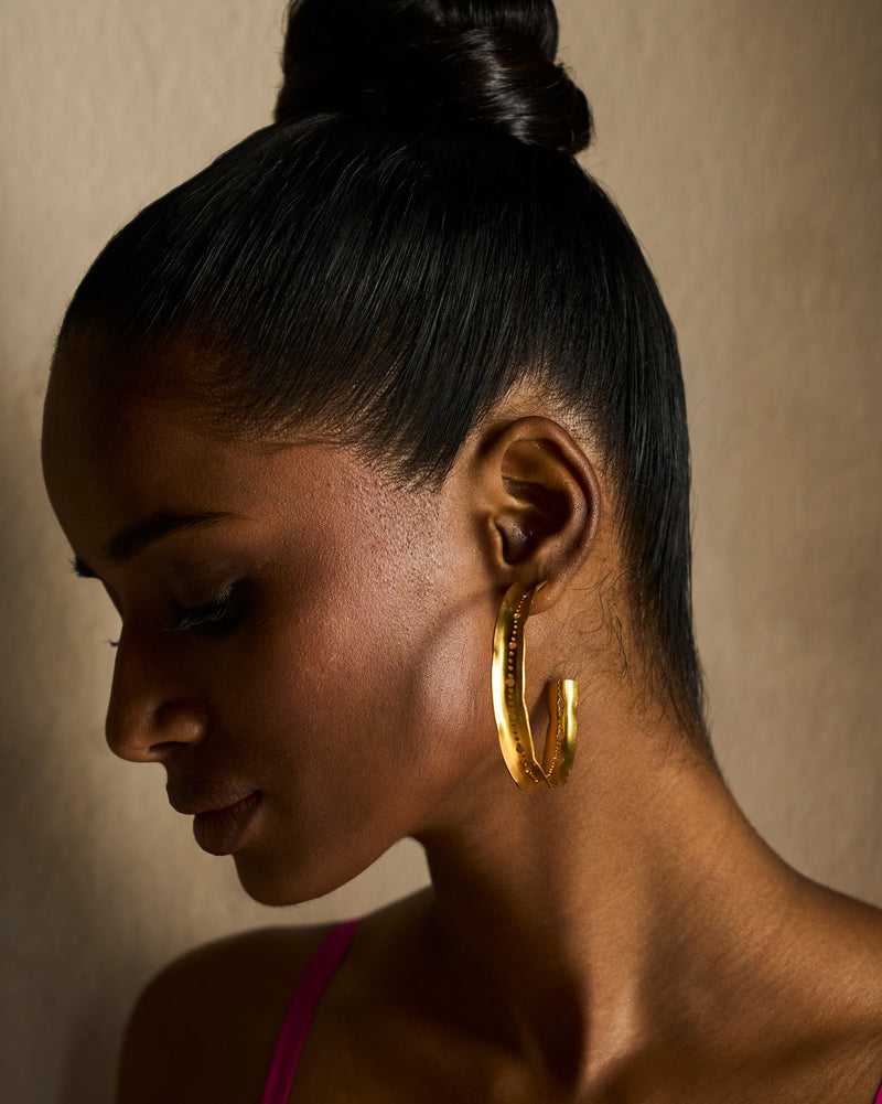 Boondi Earrings - Gold
