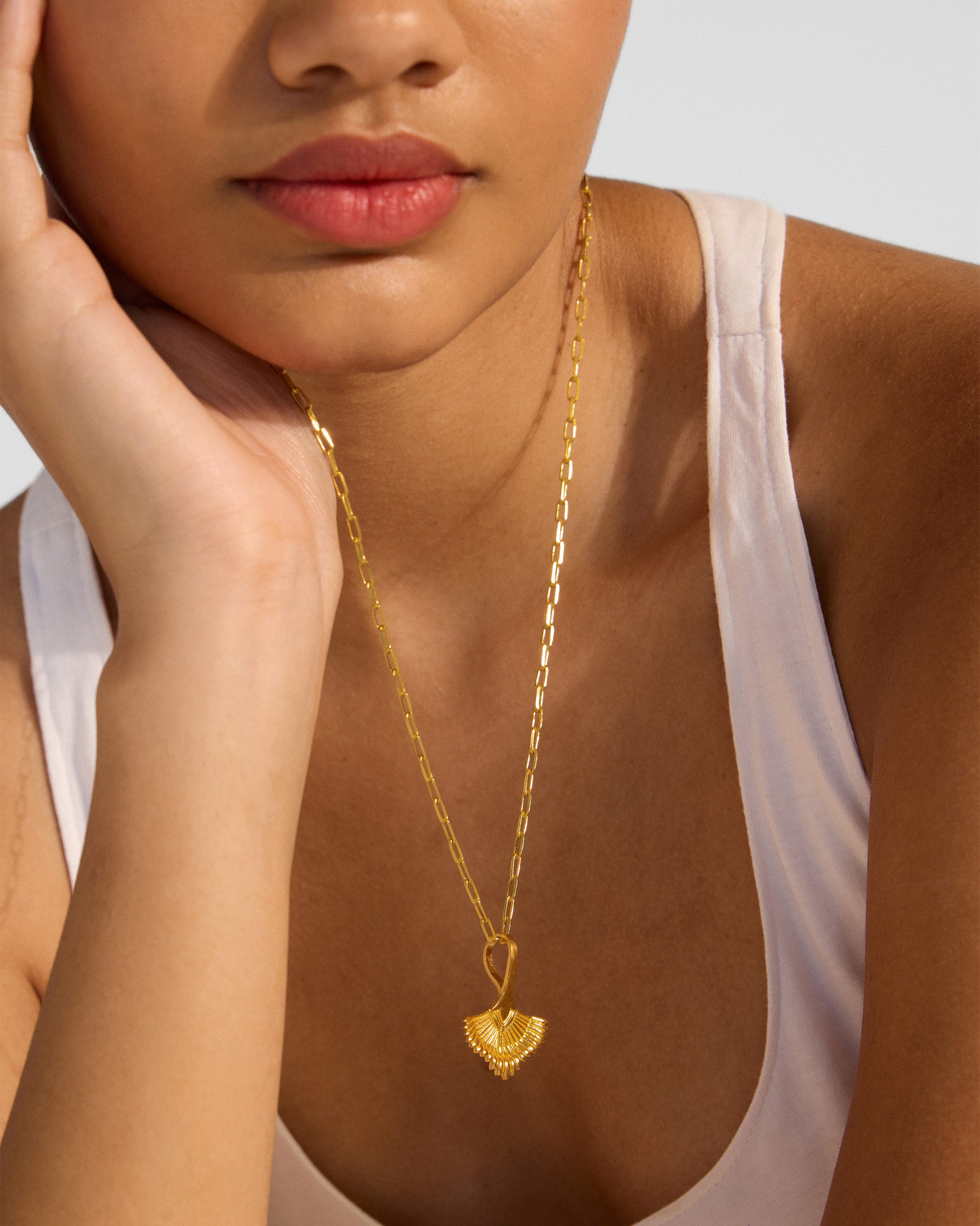 Palm Necklace - Gold