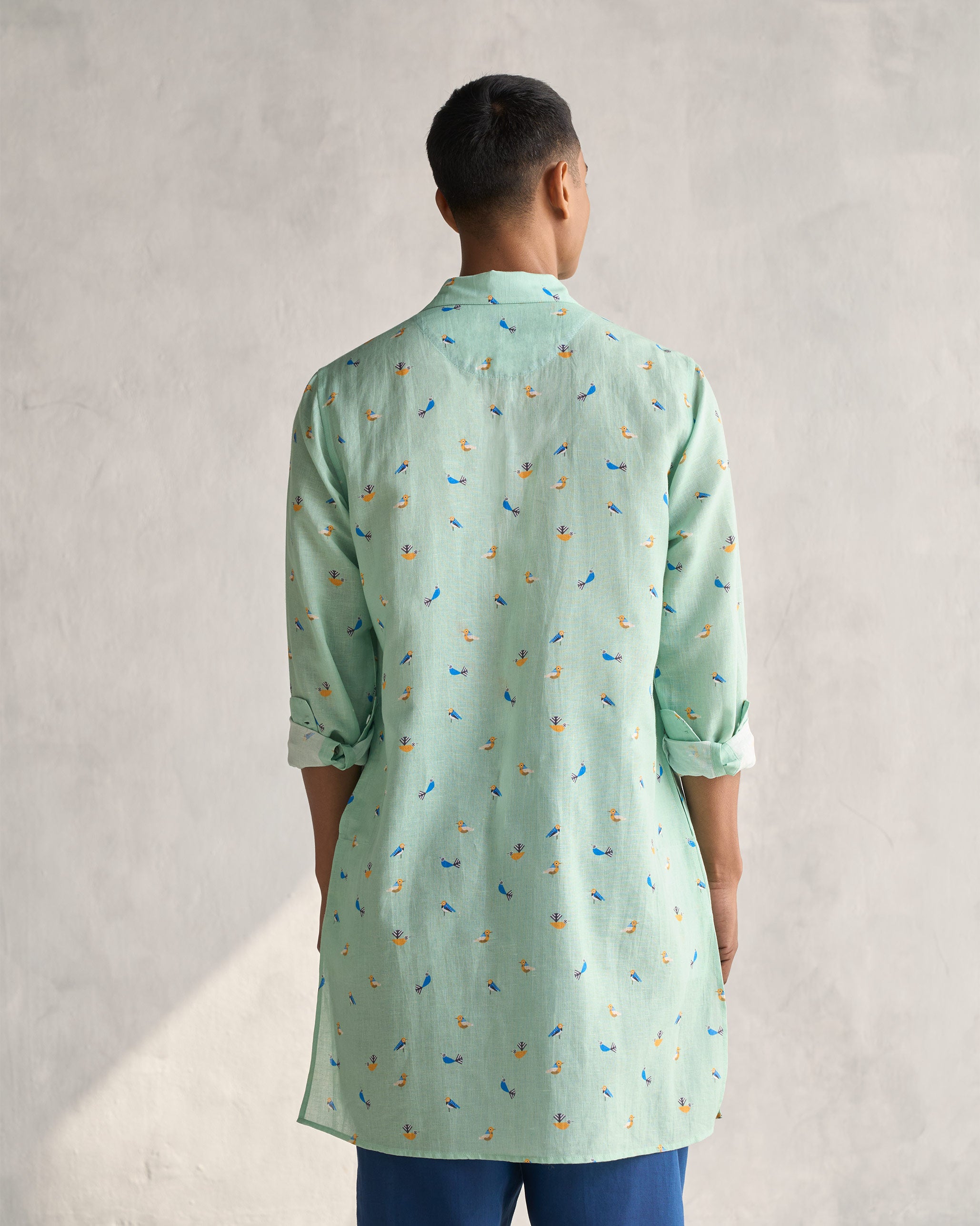 Bouquet Kurta - Sage Green