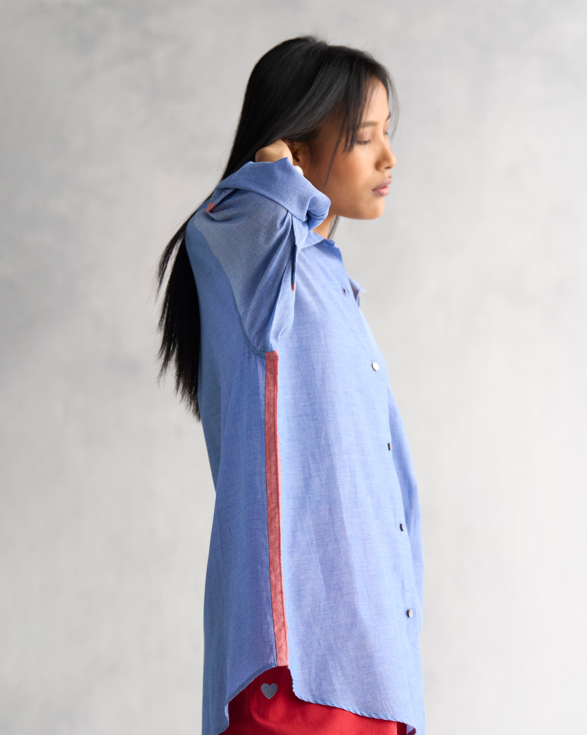 Oversized Shirt - Blue