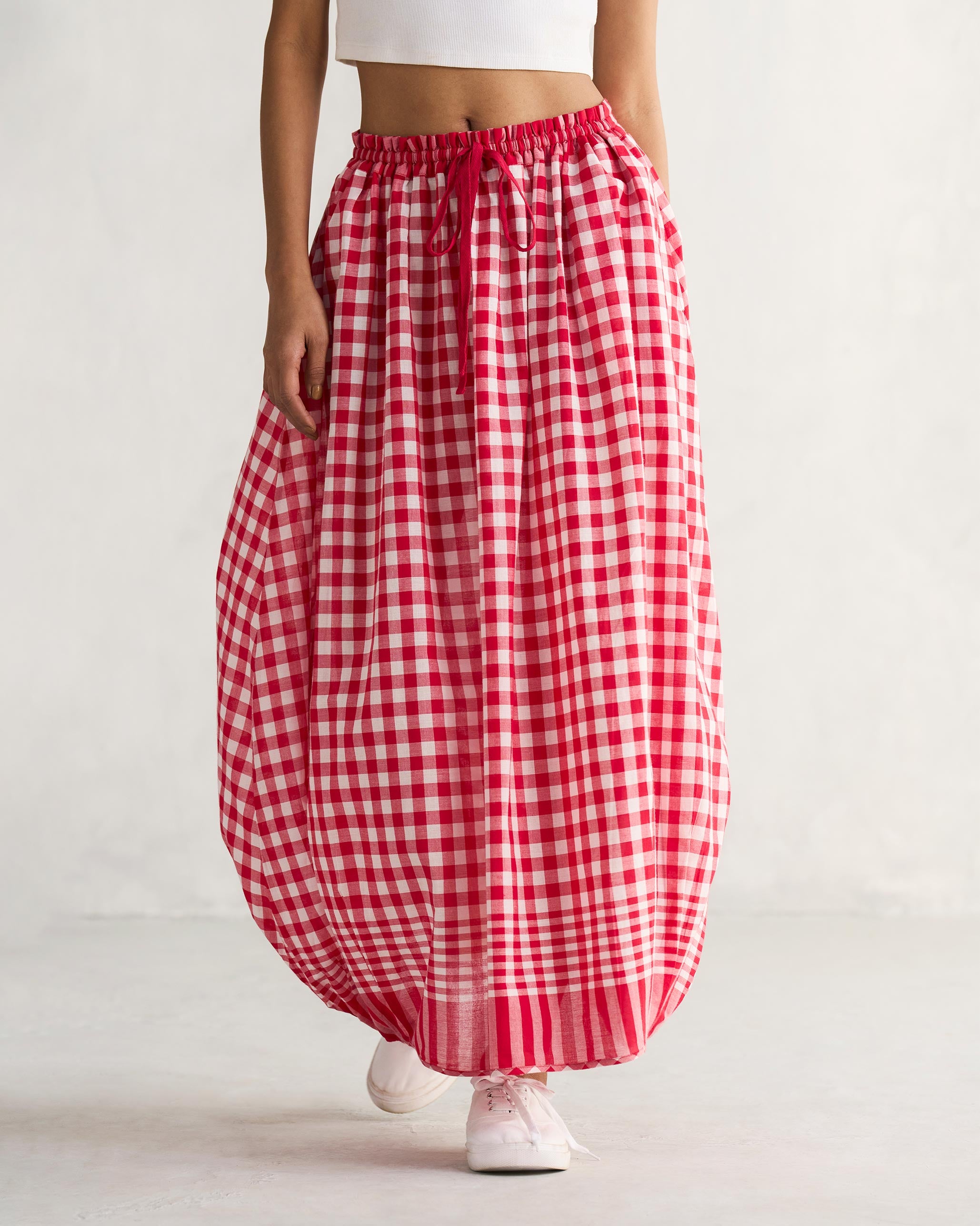 Jambiani Skirt - Red & White