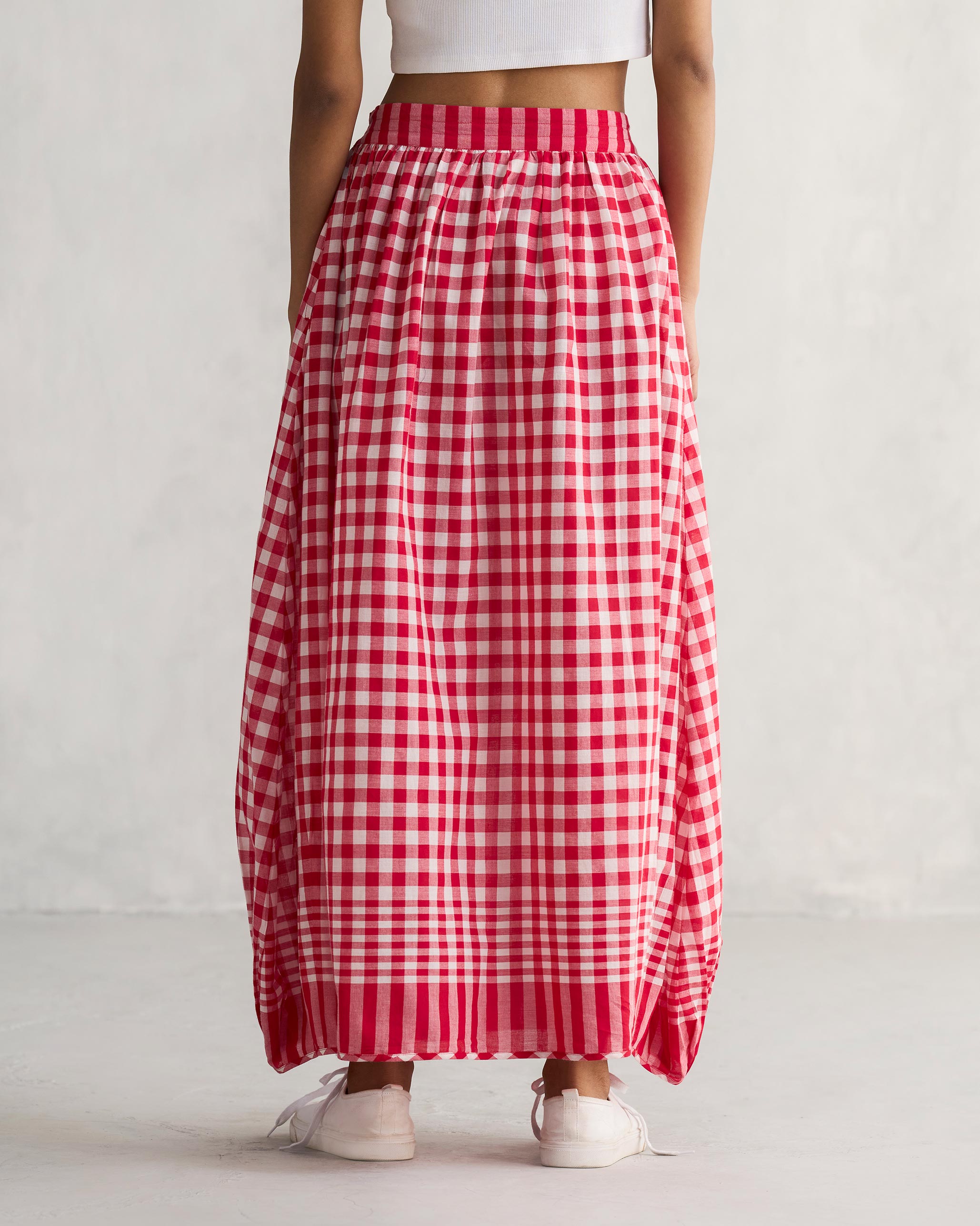 Jambiani Skirt - Red & White