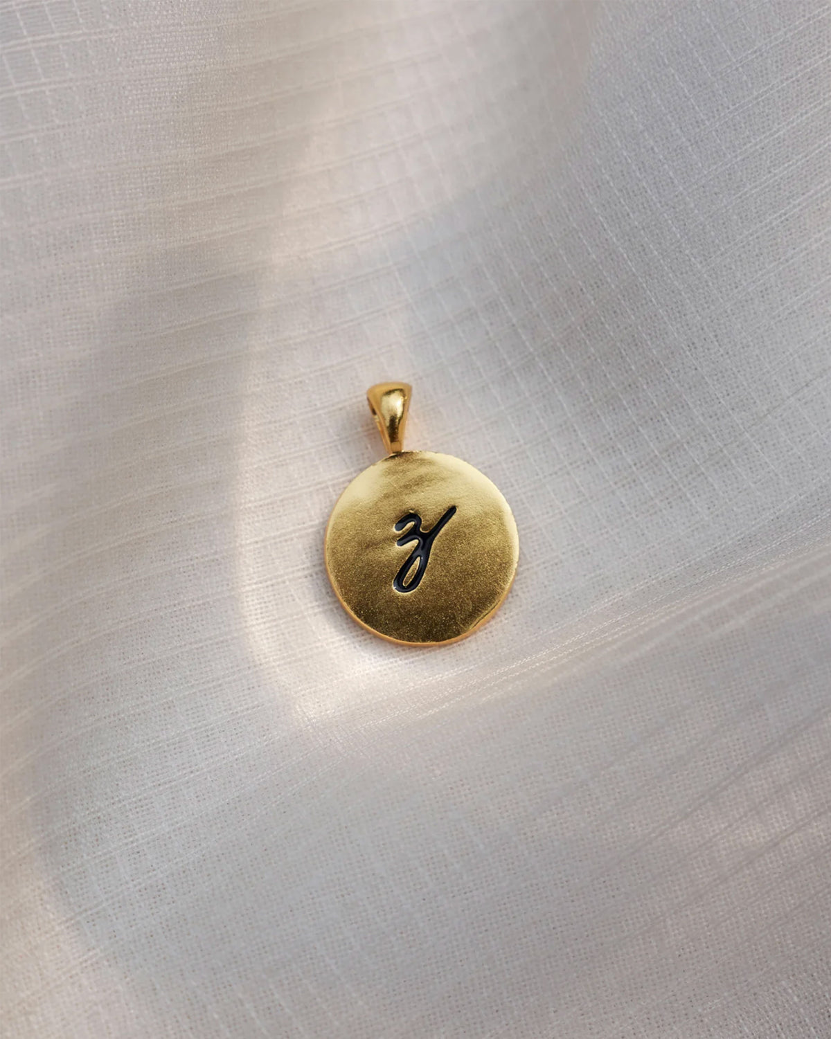 Alphabet Z Charm- Black & Gold