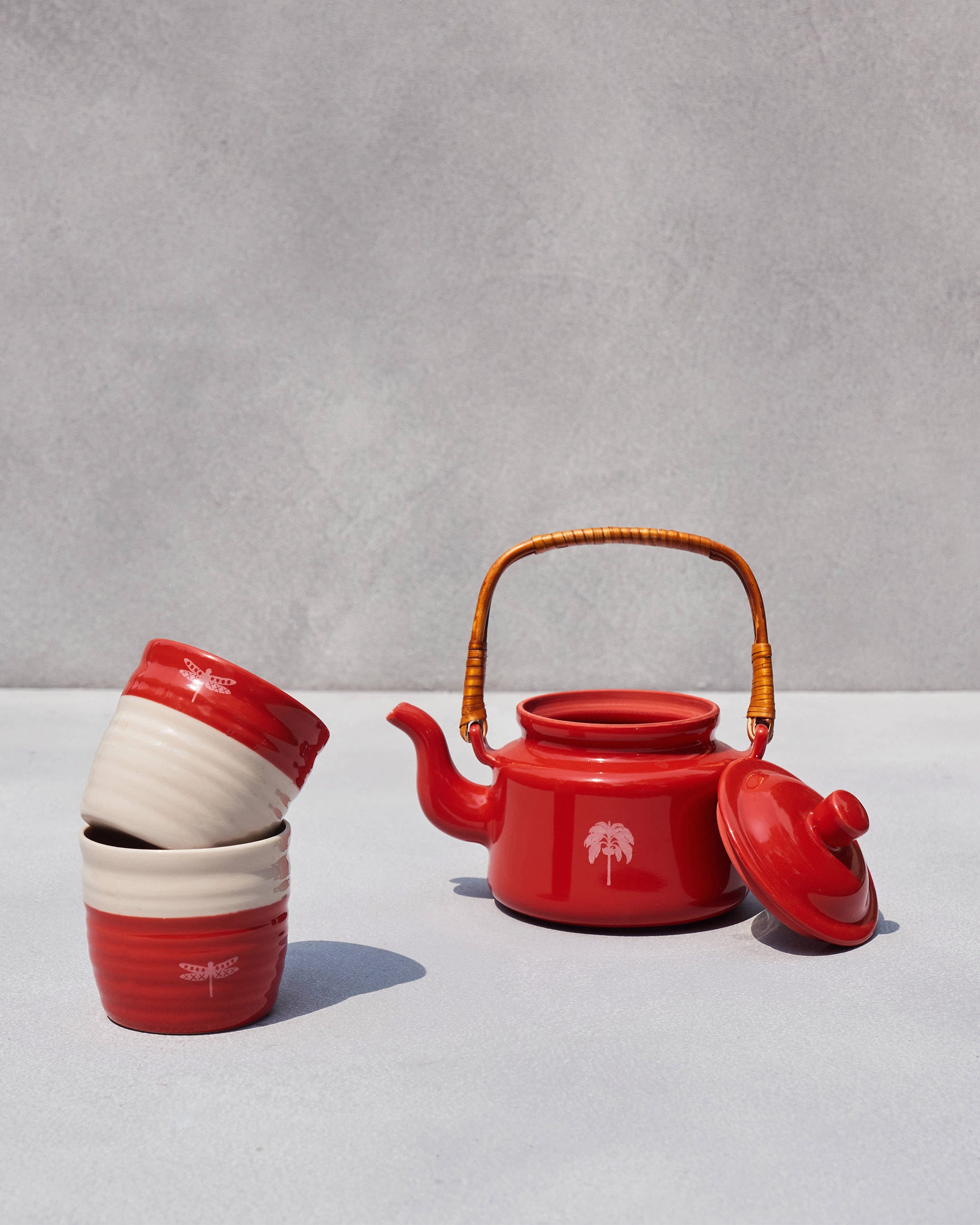 Scarlet Teapot & Tumbler set