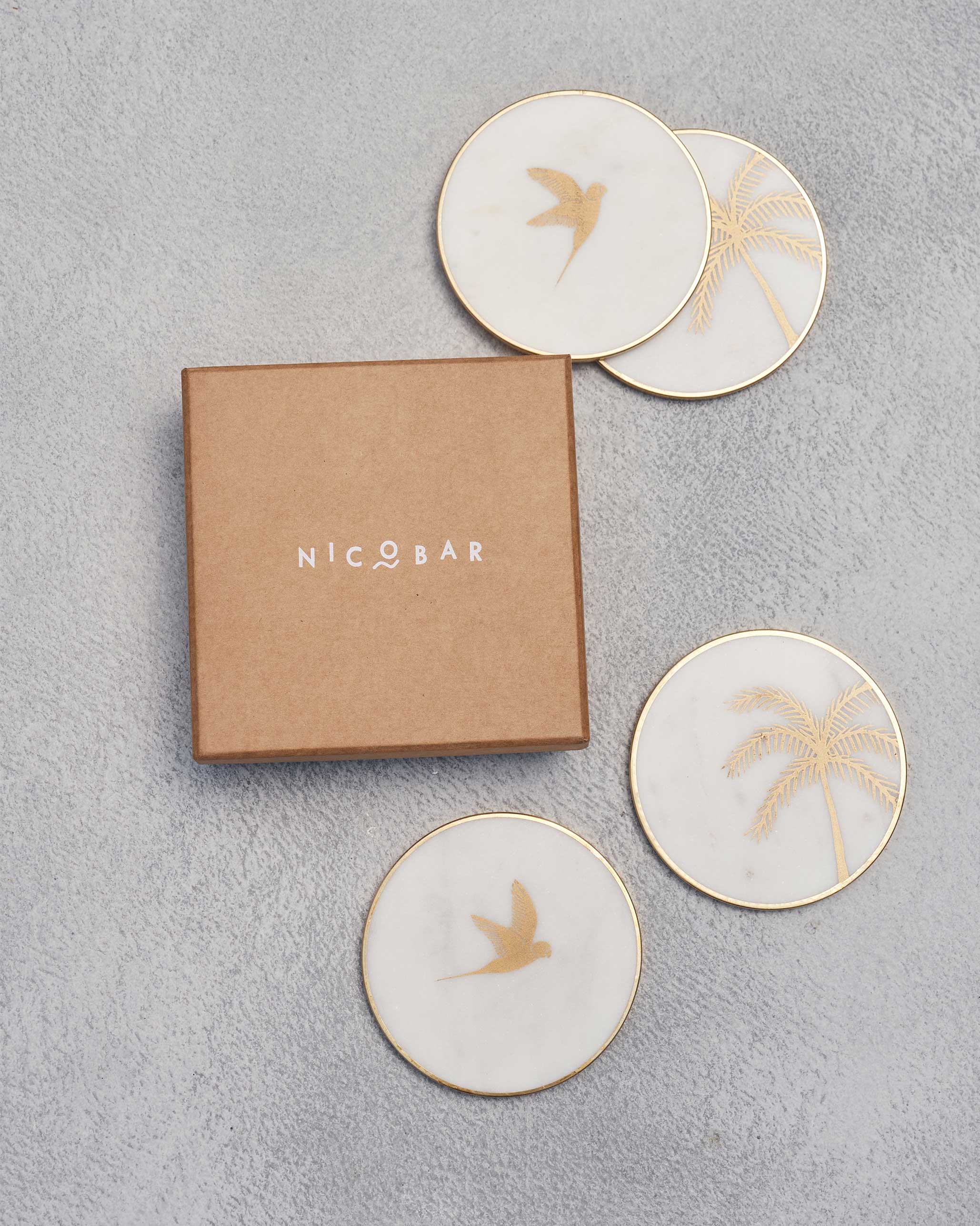 Coastline coasters - Set of 4