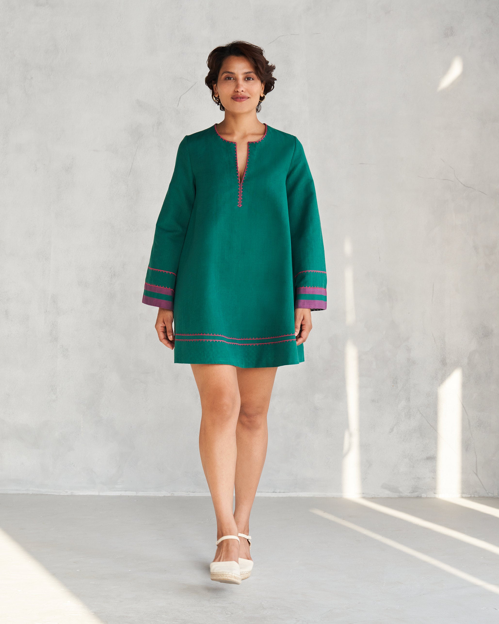 Midori Beach Dress - Green