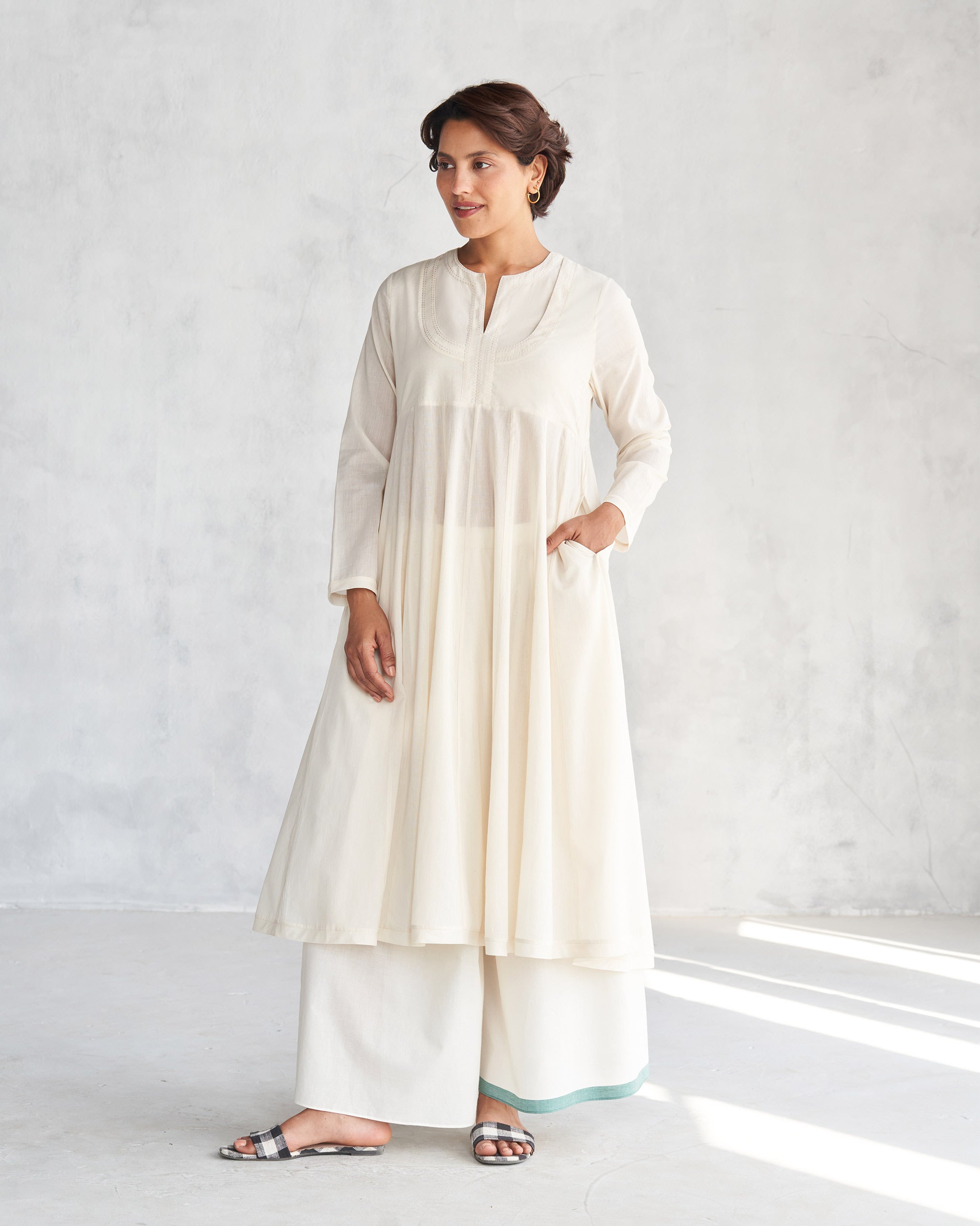Tisya Kurta - Ivory